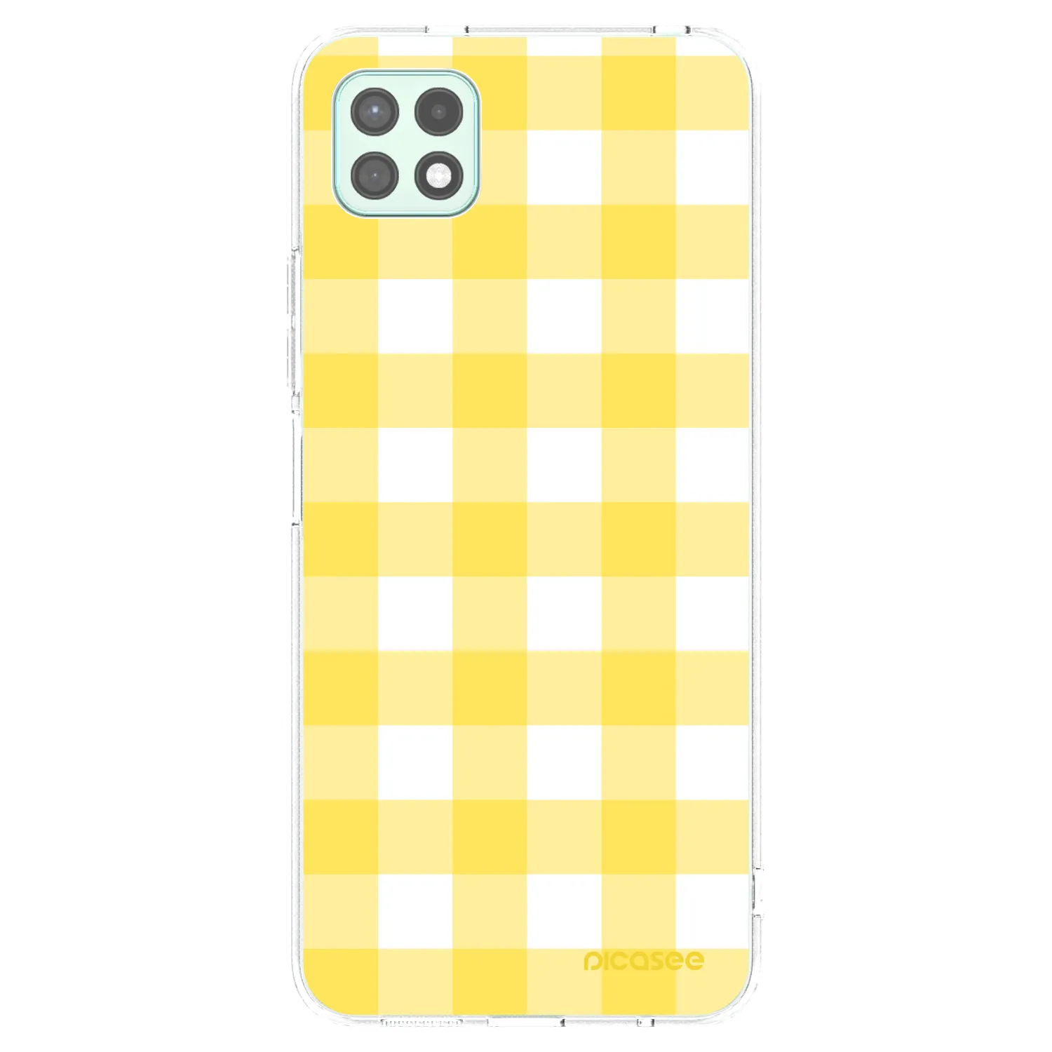 Picasee átlátszó szilikon tok az alábbi mobiltelefonokra Samsung Galaxy A22 A226B 5G - Gride lemon