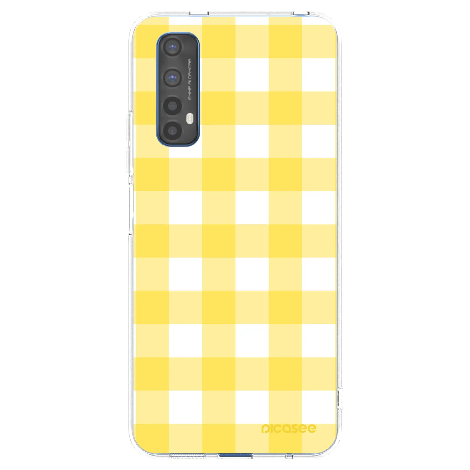 Picasee átlátszó szilikon tok az alábbi mobiltelefonokra Realme 7 - Gride lemon