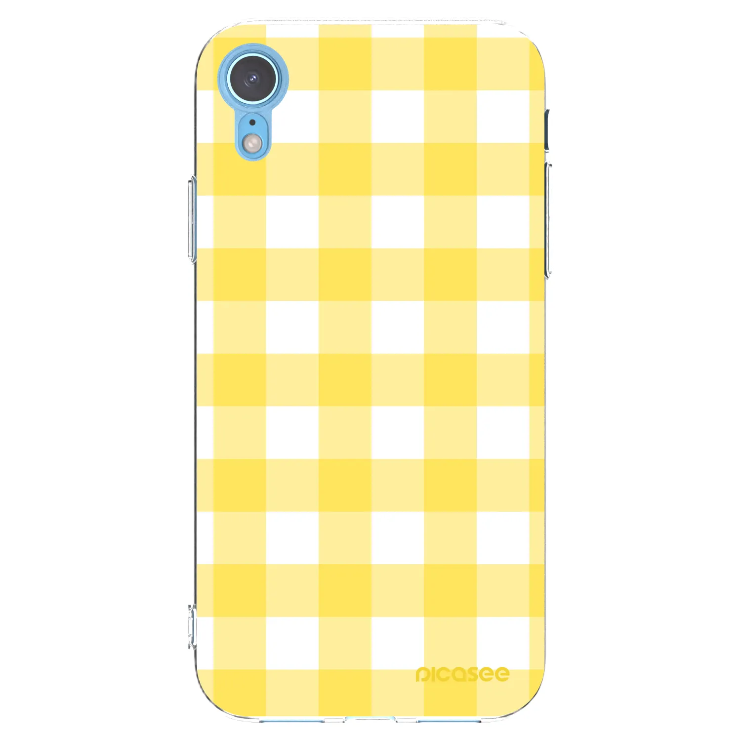 Picasee átlátszó szilikon tok az alábbi mobiltelefonokra Apple iPhone XR - Gride lemon