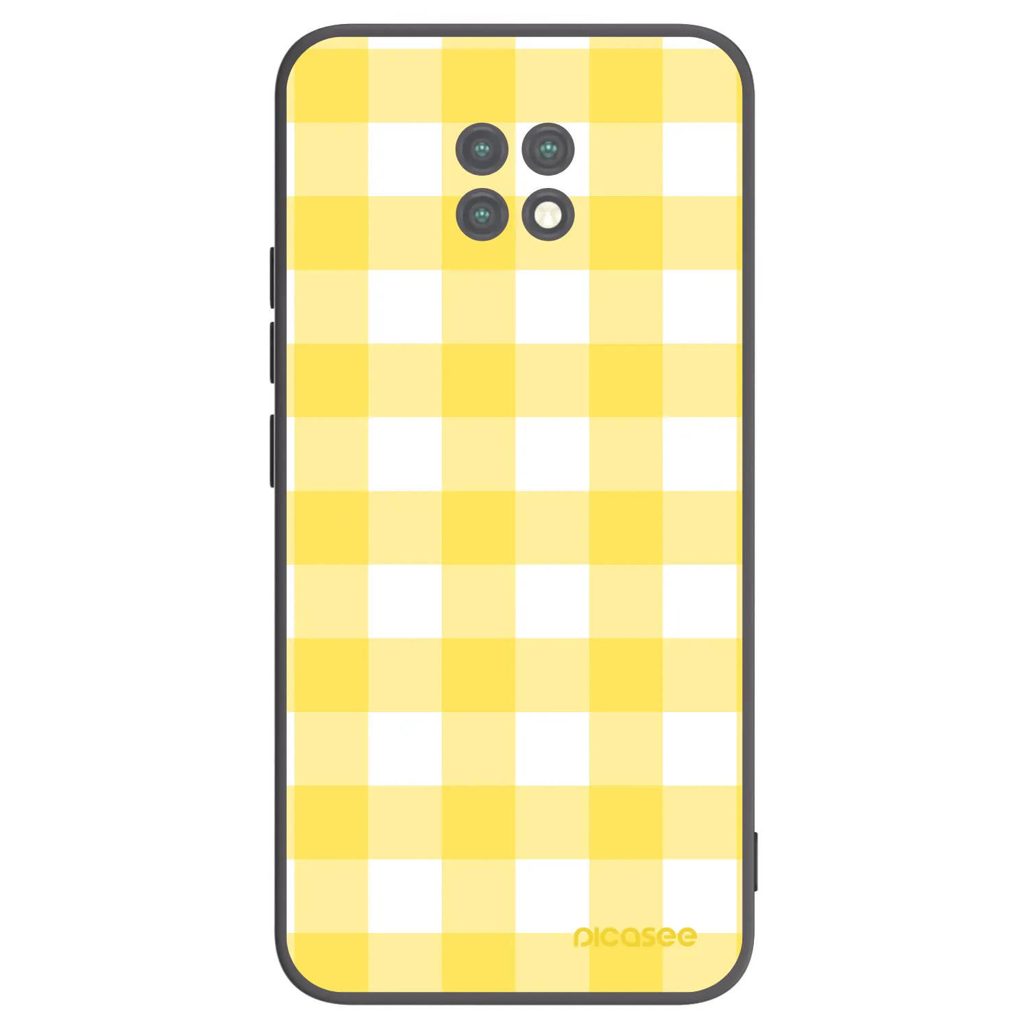 Picasee fekete szilikon tok az alábbi mobiltelefonokra Xiaomi Redmi Note 9T - Gride lemon