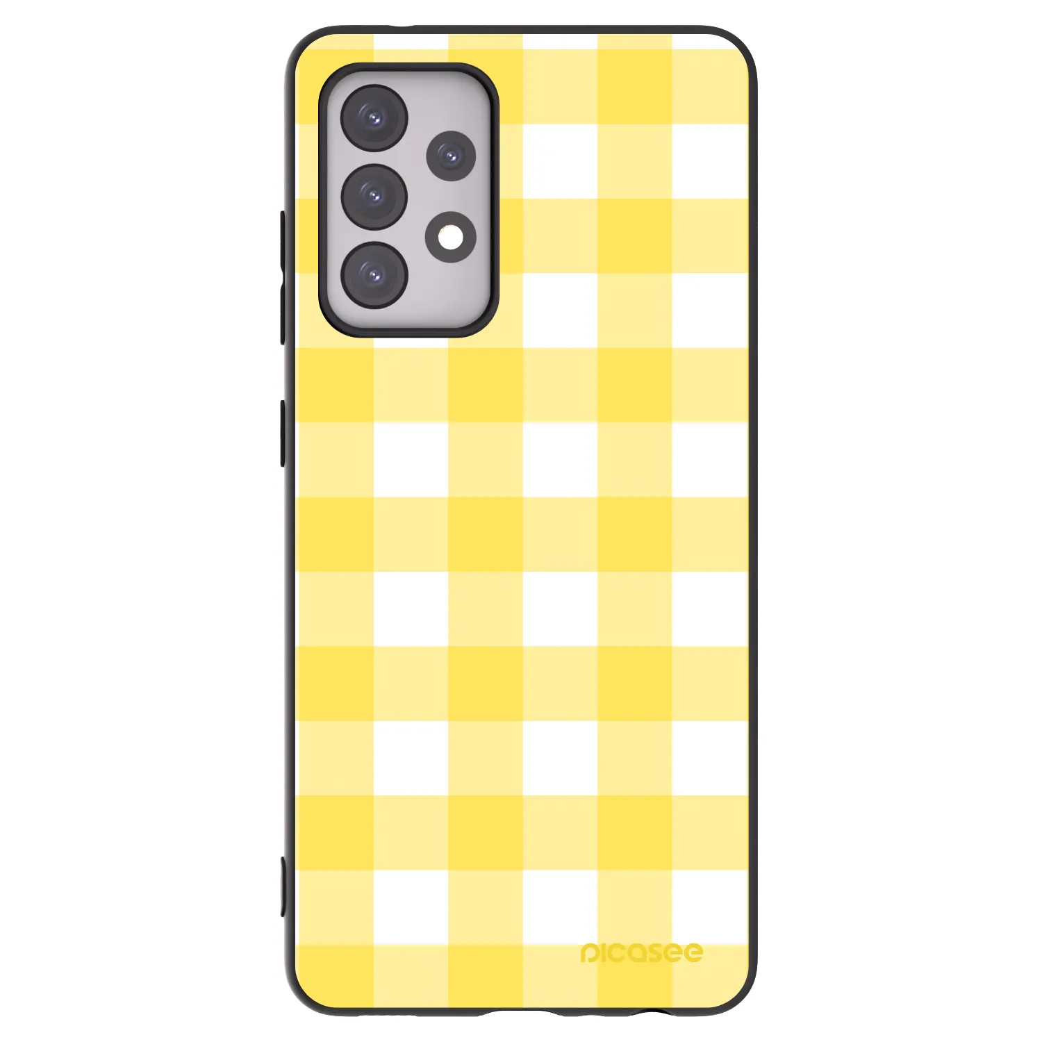 Picasee fekete szilikon tok az alábbi mobiltelefonokra Samsung Galaxy A52s 5G A528B - Gride lemon