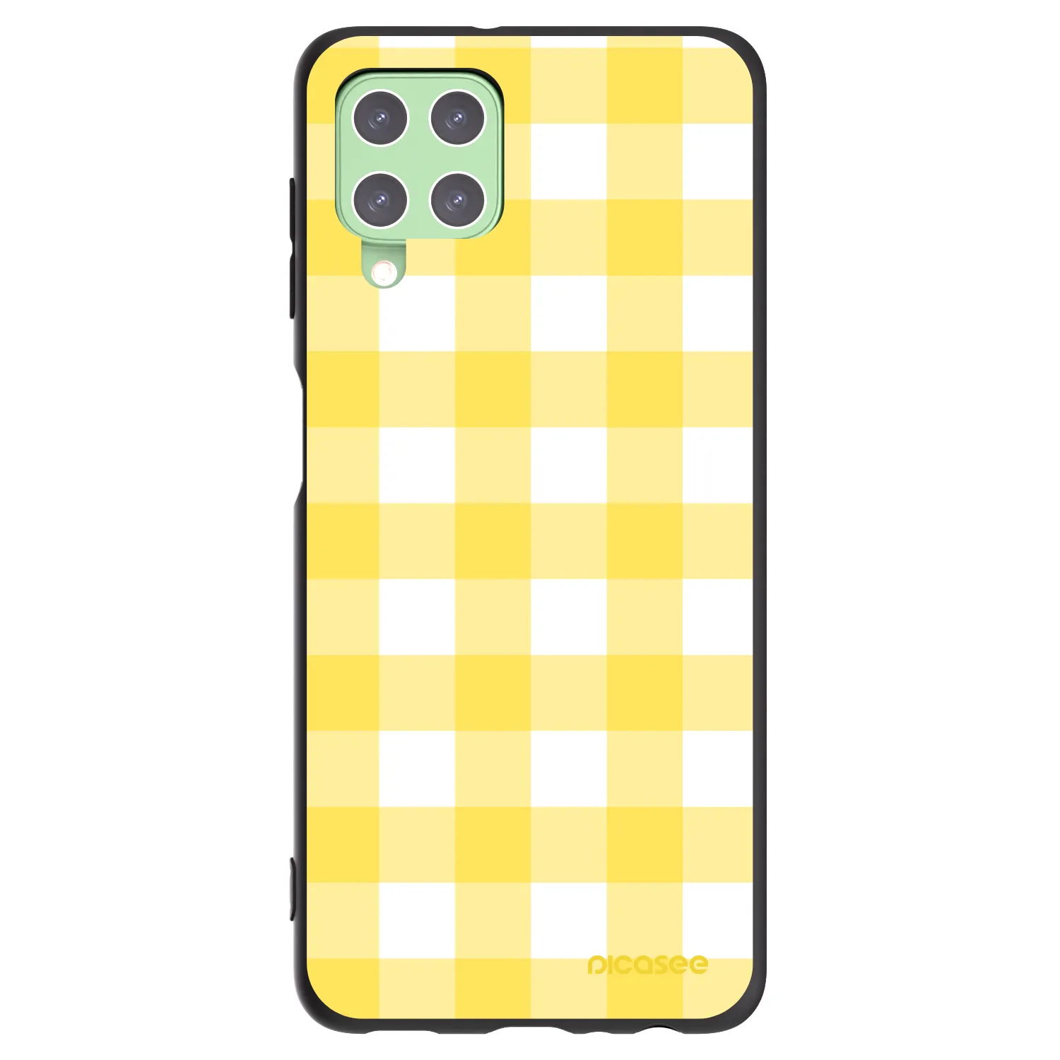 Picasee fekete szilikon tok az alábbi mobiltelefonokra Samsung Galaxy A22 A225F 4G - Gride lemon
