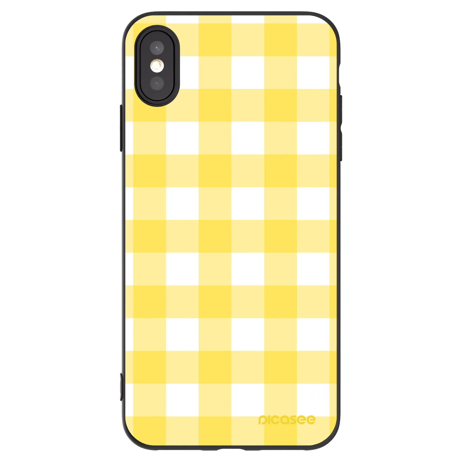 Picasee fekete szilikon tok az alábbi mobiltelefonokra Apple iPhone XS Max - Gride lemon