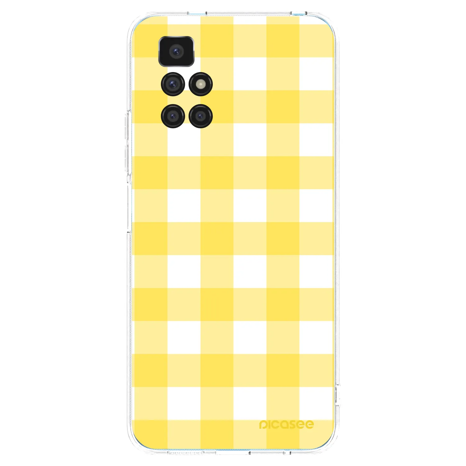Picasee átlátszó szilikon tok az alábbi mobiltelefonokra Xiaomi Redmi 10 - Gride lemon
