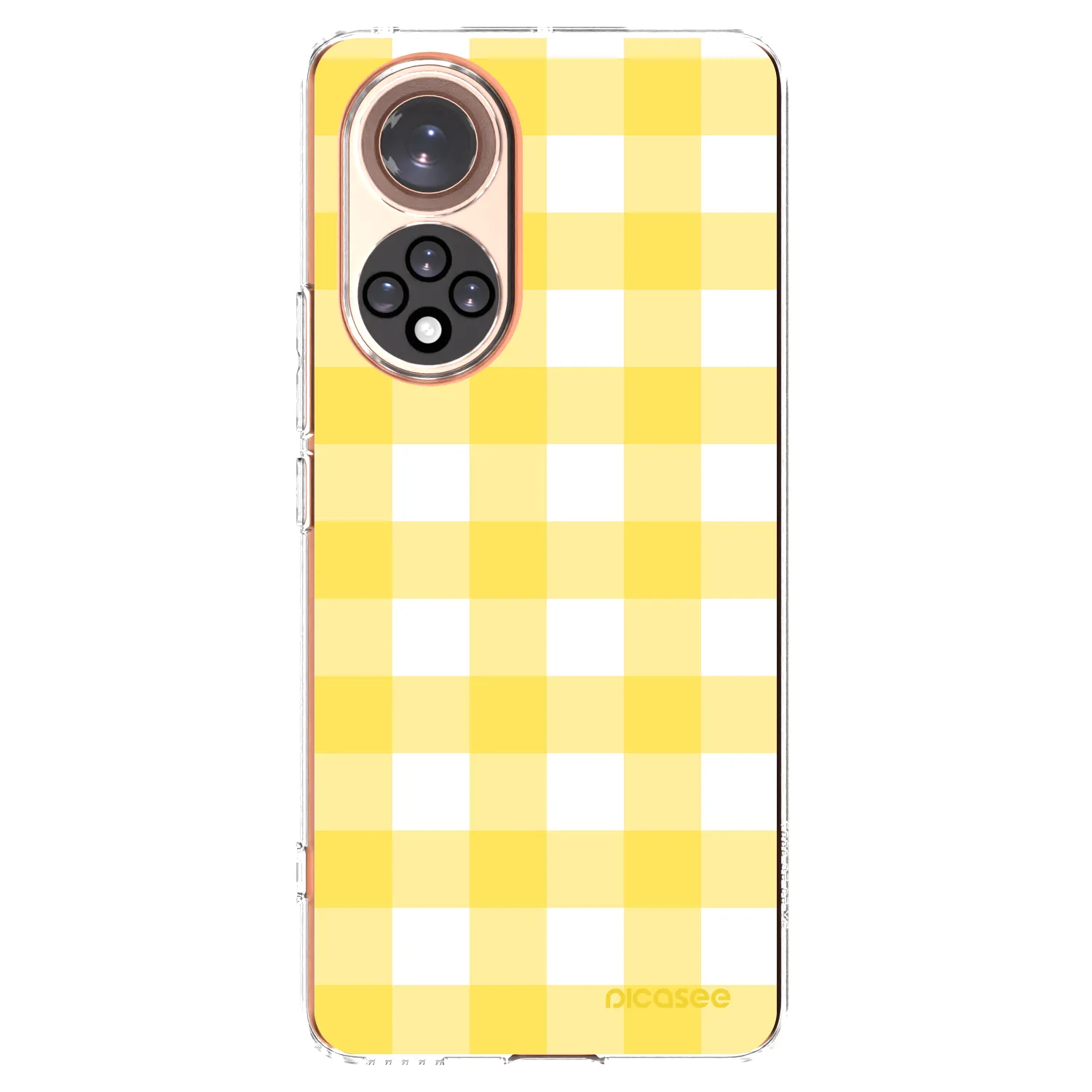 Picasee átlátszó szilikon tok az alábbi mobiltelefonokra Huawei Nova 9 - Gride lemon