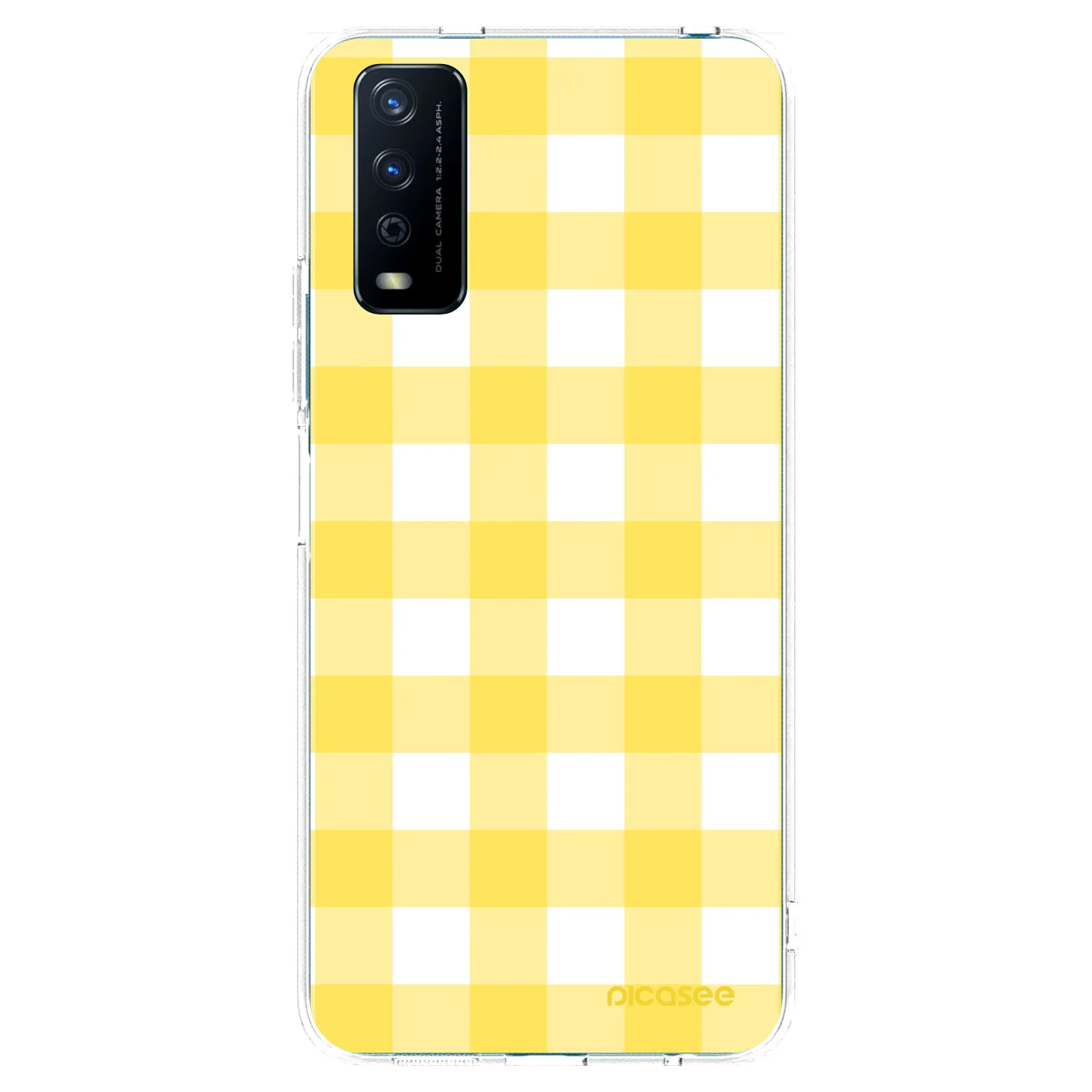 Picasee átlátszó szilikon tok az alábbi mobiltelefonokra Vivo Y11s - Gride lemon