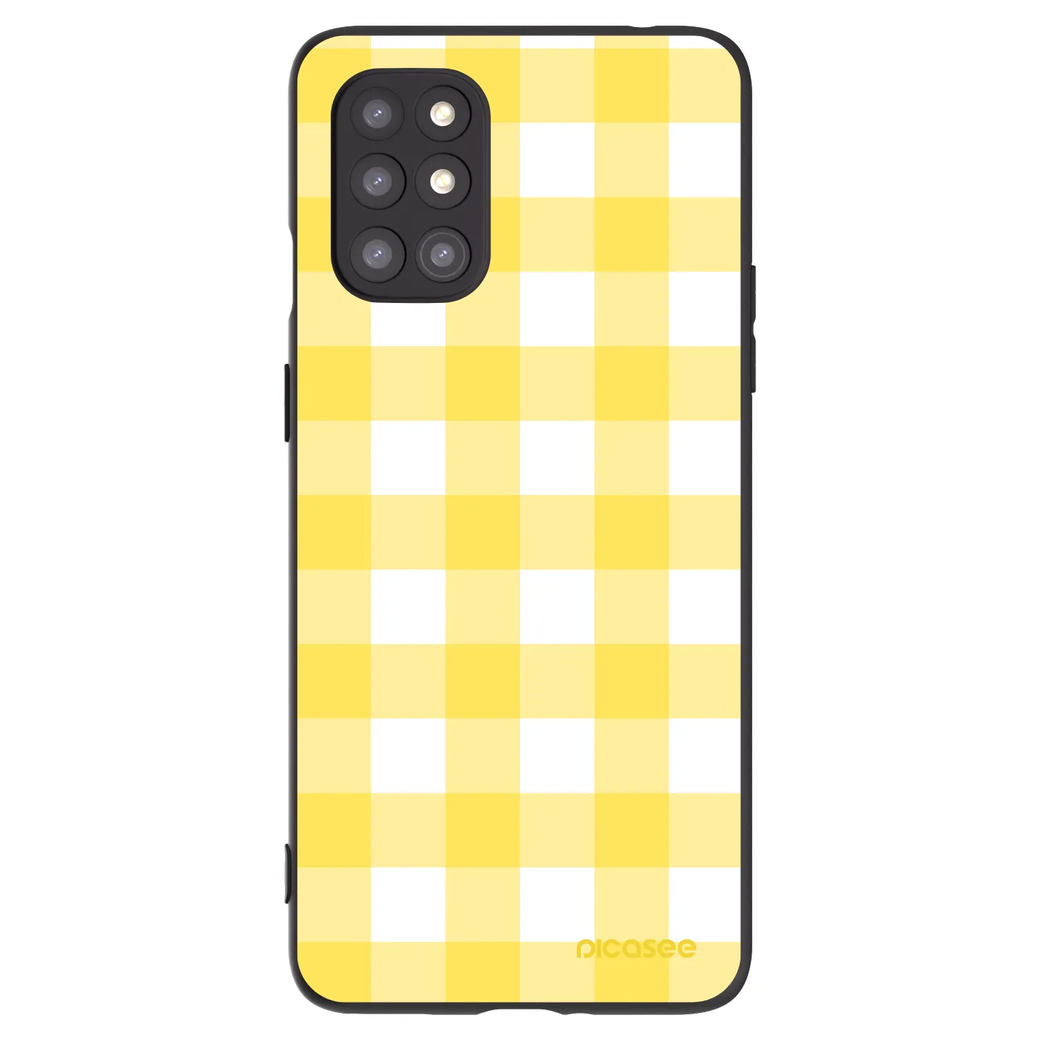 Picasee fekete szilikon tok az alábbi mobiltelefonokra OnePlus 8T - Gride lemon