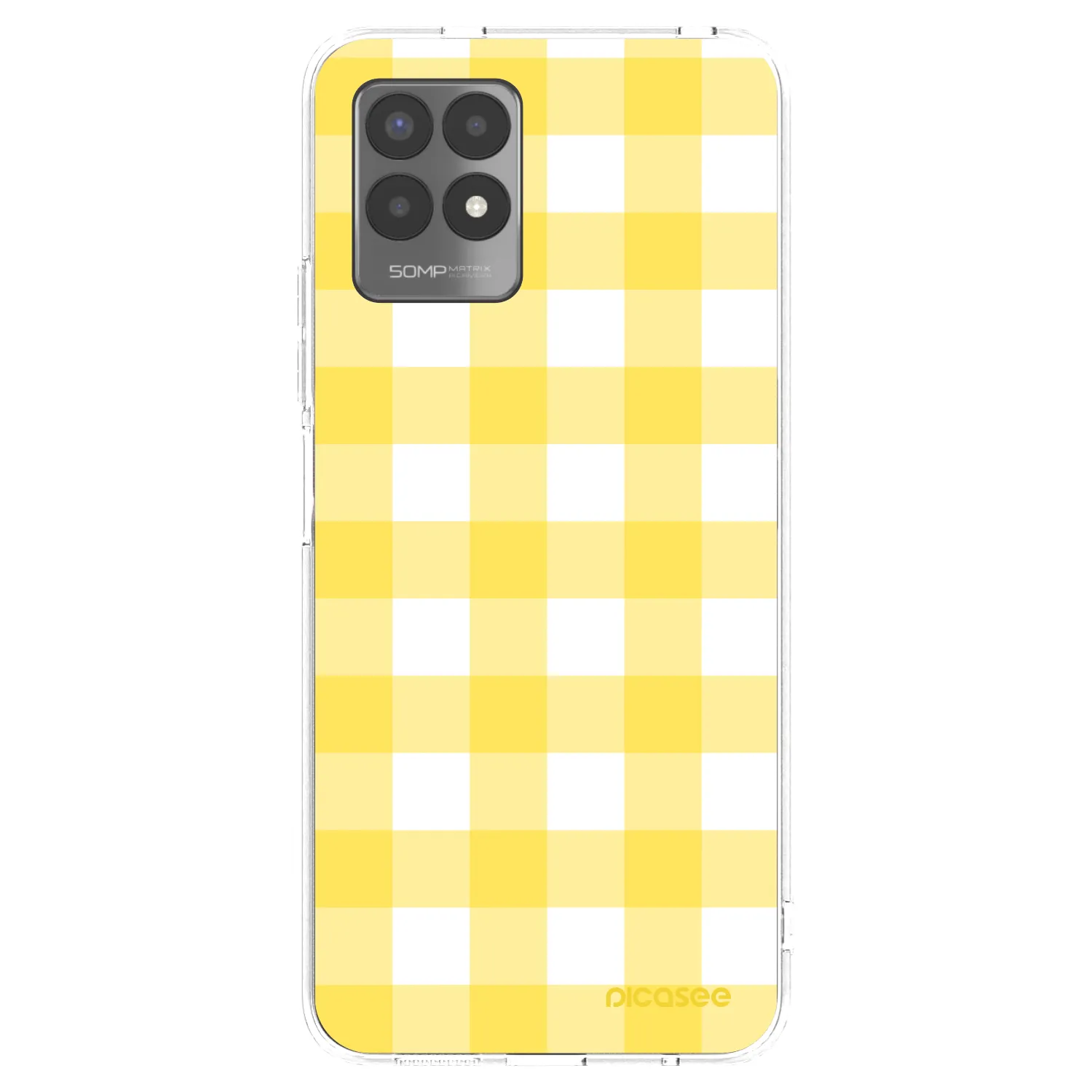 Picasee átlátszó szilikon tok az alábbi mobiltelefonokra Realme 8i - Gride lemon