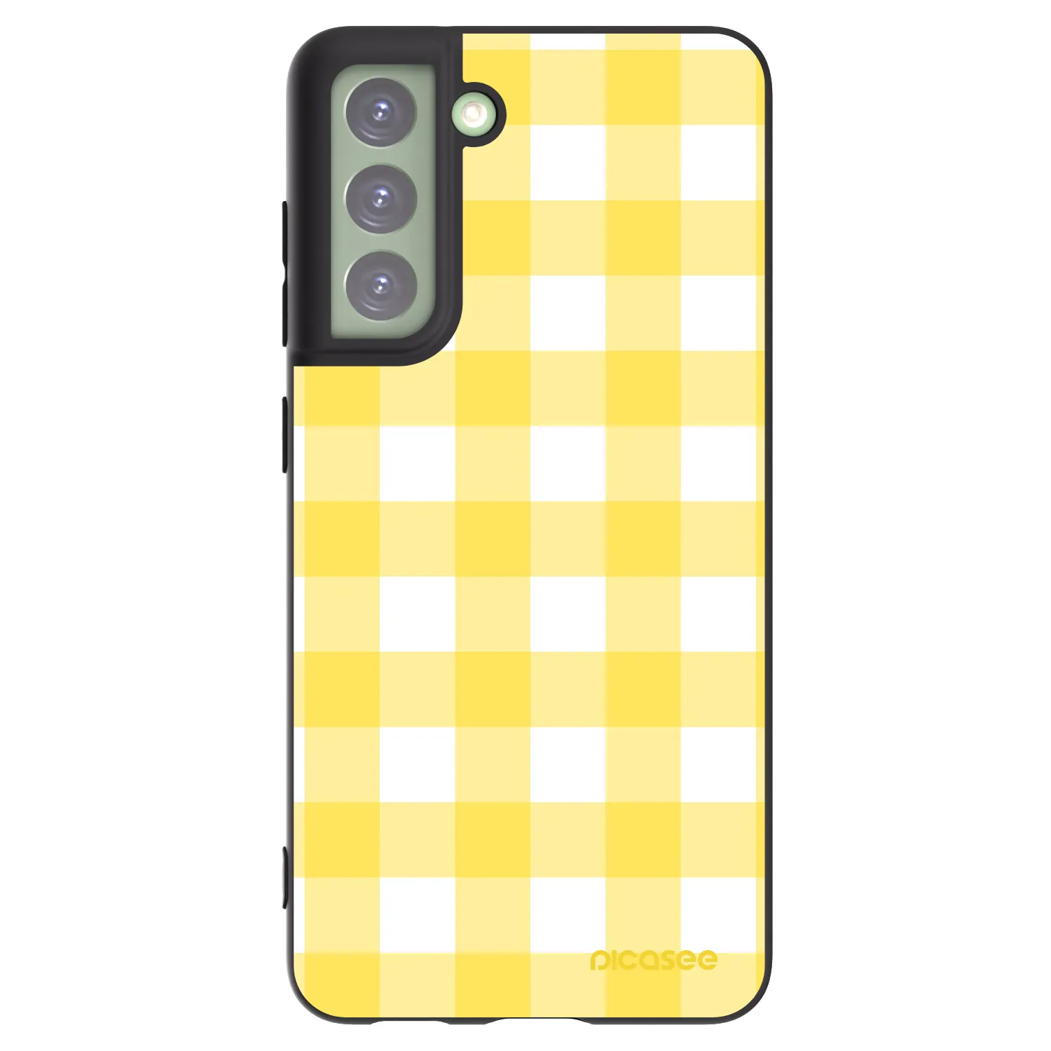 Picasee fekete szilikon tok az alábbi mobiltelefonokra Samsung Galaxy S21 FE 5G - Gride lemon
