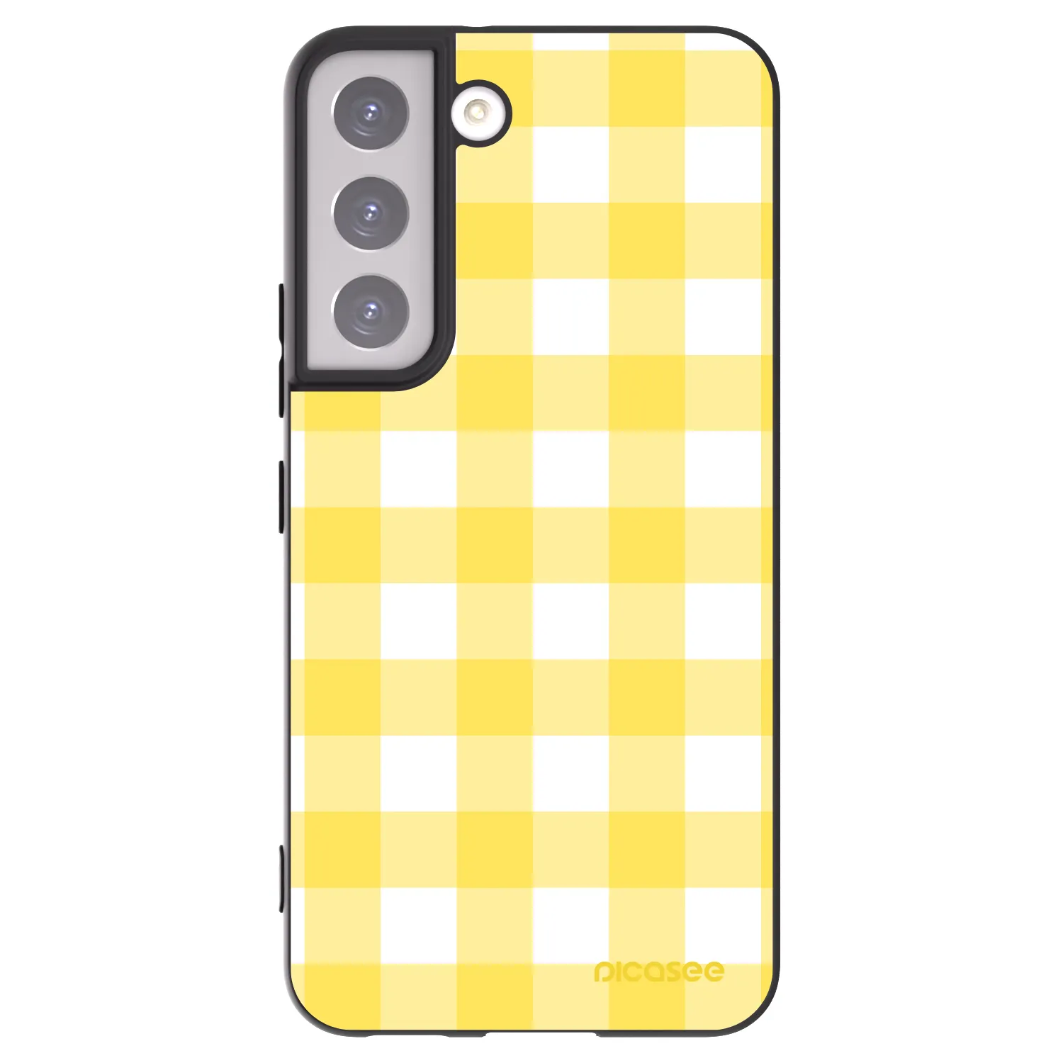 Picasee fekete szilikon tok az alábbi mobiltelefonokra Samsung Galaxy S22 5G - Gride lemon