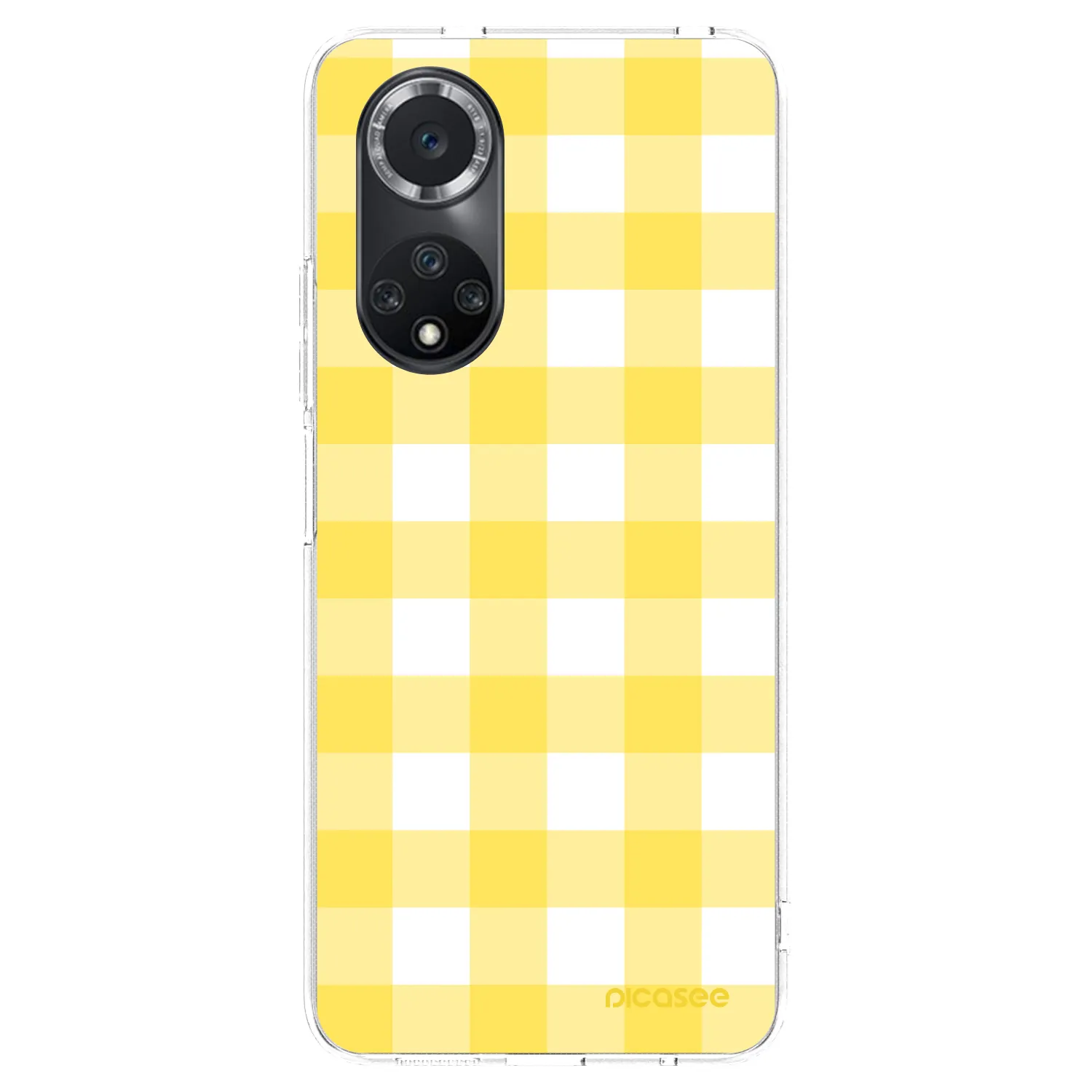Picasee átlátszó szilikon tok az alábbi mobiltelefonokra Huawei Nova 9 SE - Gride lemon