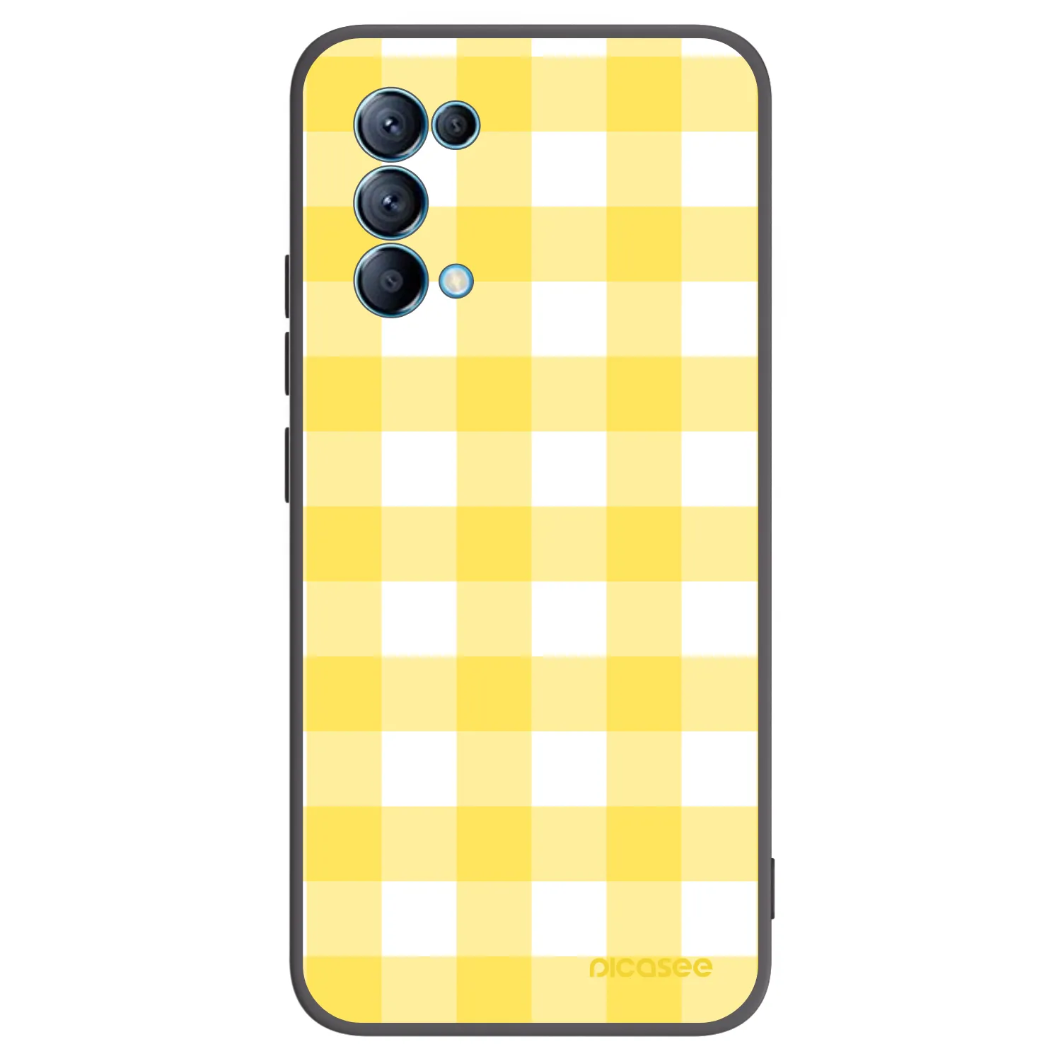 Picasee fekete szilikon tok az alábbi mobiltelefonokra OPPO A16s - Gride lemon