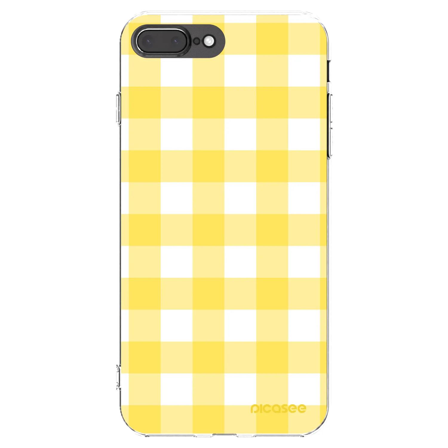 Picasee átlátszó szilikon tok az alábbi mobiltelefonokra Apple iPhone 8 Plus - Gride lemon