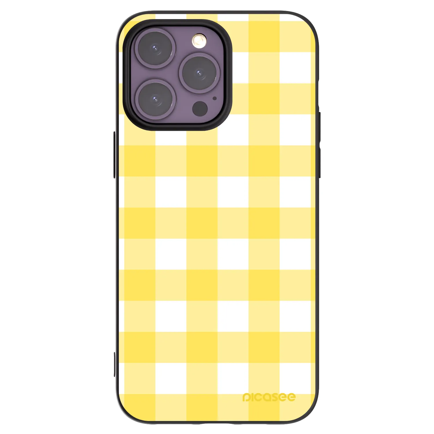 Picasee fekete szilikon tok az alábbi mobiltelefonokra Apple iPhone 14 Pro Max - Gride lemon