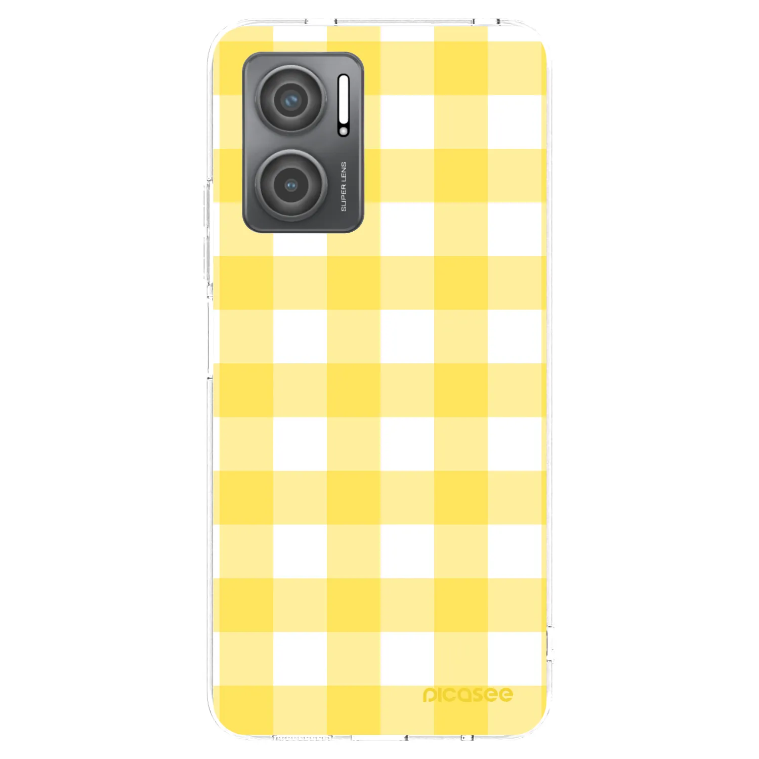 Picasee átlátszó szilikon tok az alábbi mobiltelefonokra Xiaomi Redmi 10 5G - Gride lemon