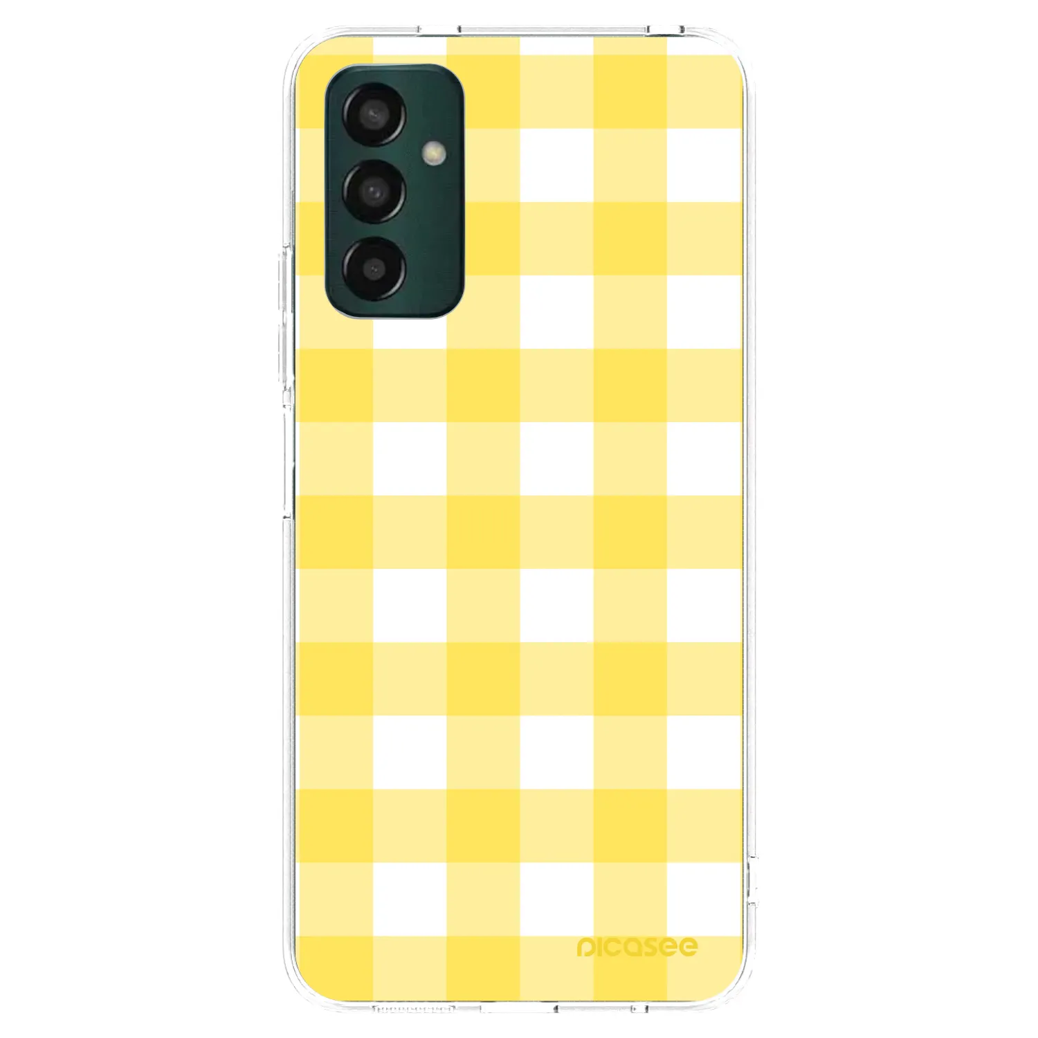 Picasee átlátszó szilikon tok az alábbi mobiltelefonokra Samsung Galaxy M23 5G - Gride lemon