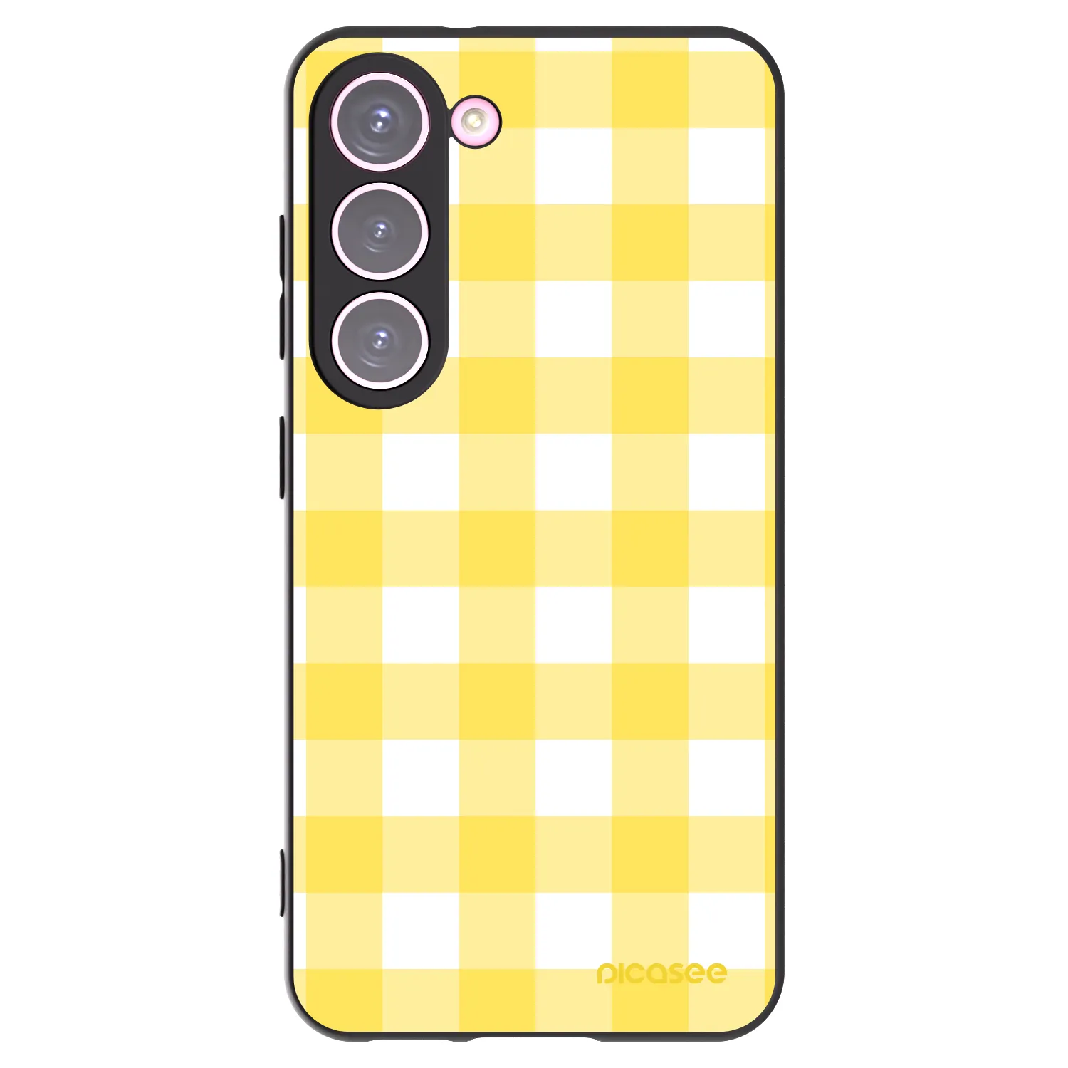 Picasee fekete szilikon tok az alábbi mobiltelefonokra Samsung Galaxy S23 5G - Gride lemon