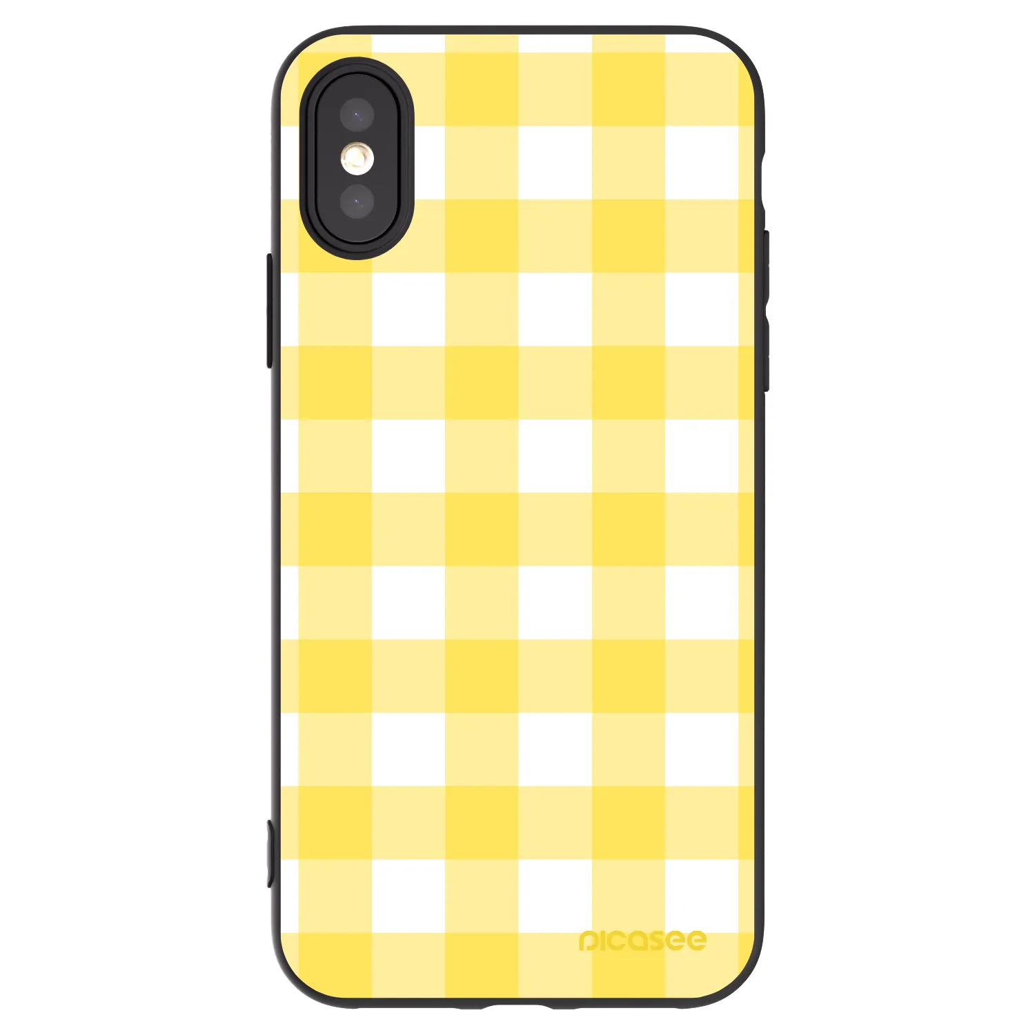 Picasee fekete szilikon tok az alábbi mobiltelefonokra Apple iPhone X/XS - Gride lemon