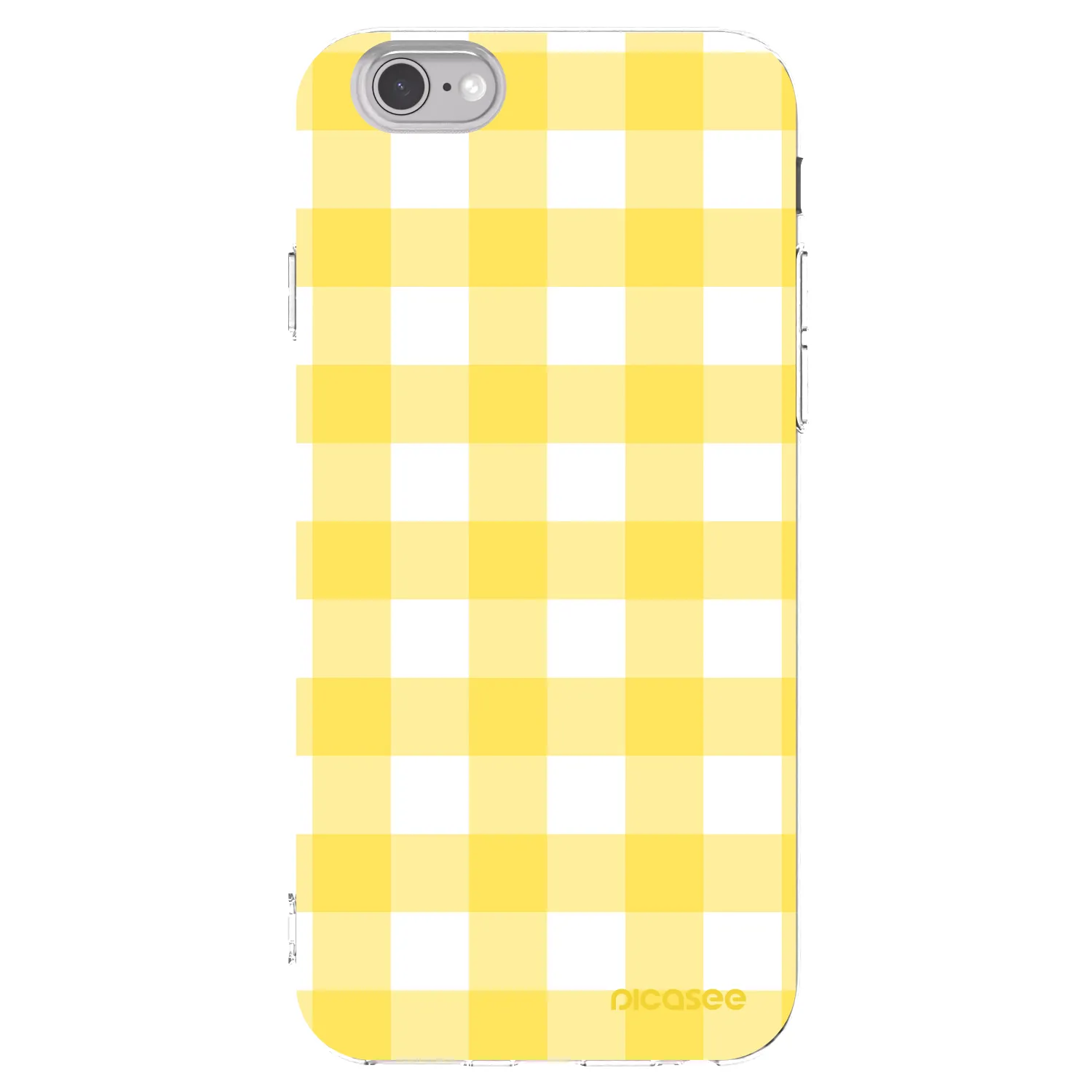 Picasee átlátszó szilikon tok az alábbi mobiltelefonokra Apple iPhone 6/6S - Gride lemon