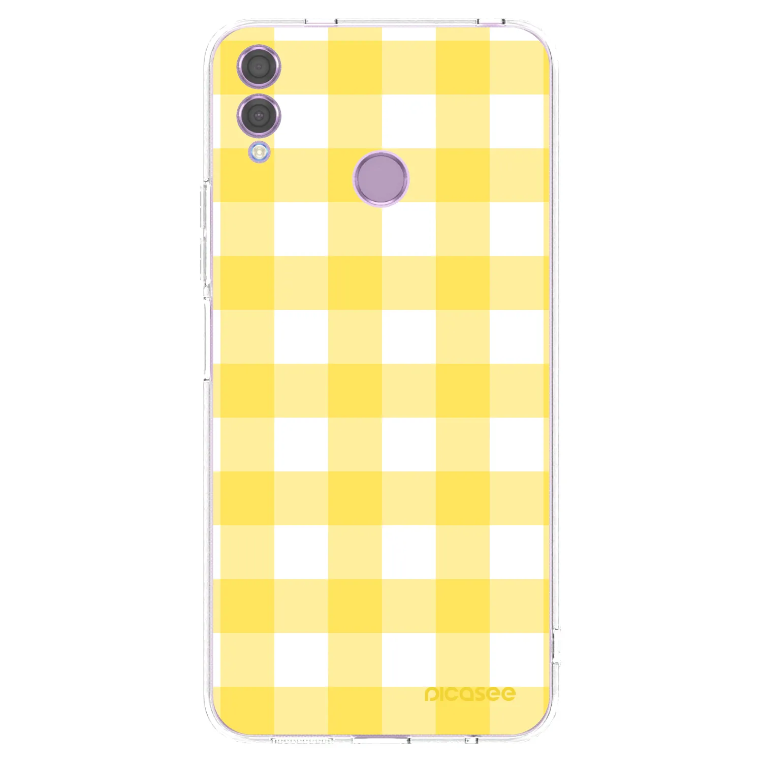 Picasee átlátszó szilikon tok az alábbi mobiltelefonokra Honor 8X - Gride lemon