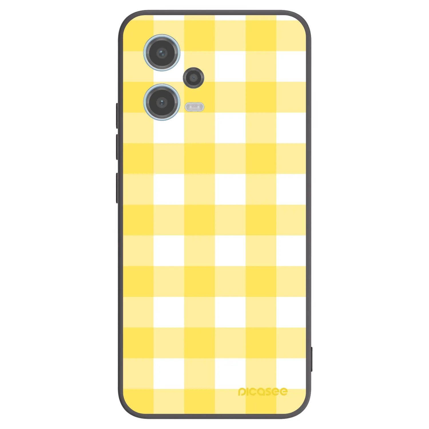 Picasee fekete szilikon tok az alábbi mobiltelefonokra Xiaomi Redmi Note 12 5G - Gride lemon