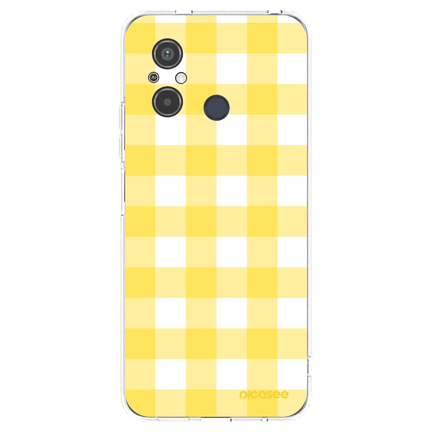 Picasee átlátszó szilikon tok az alábbi mobiltelefonokra Xiaomi Redmi 12C - Gride lemon