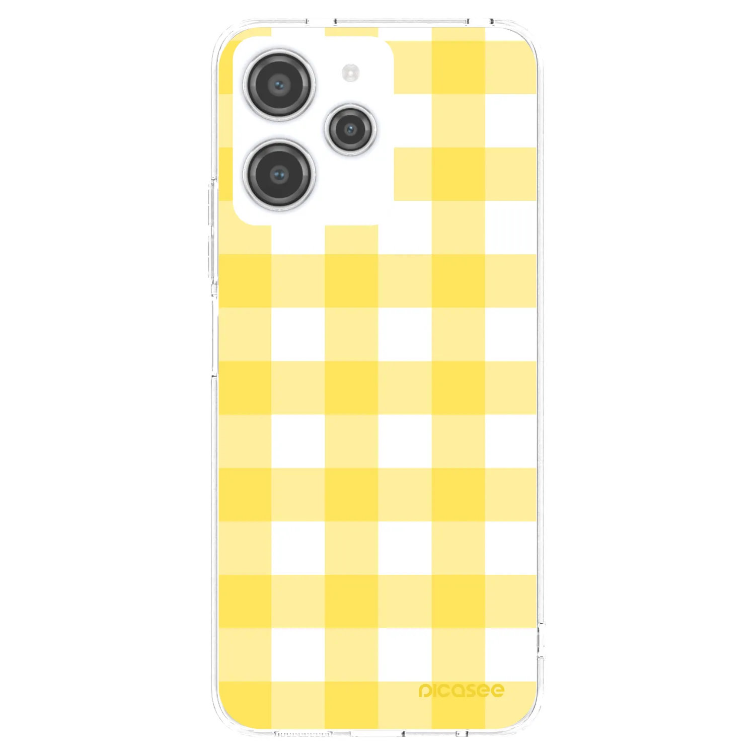 Picasee átlátszó szilikon tok az alábbi mobiltelefonokra Xiaomi Redmi 12 4G - Gride lemon