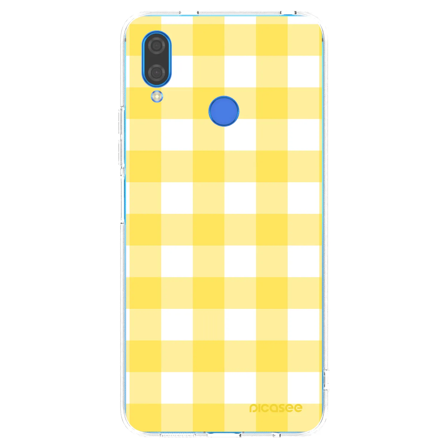 Picasee átlátszó szilikon tok az alábbi mobiltelefonokra Huawei Nova 3i - Gride lemon