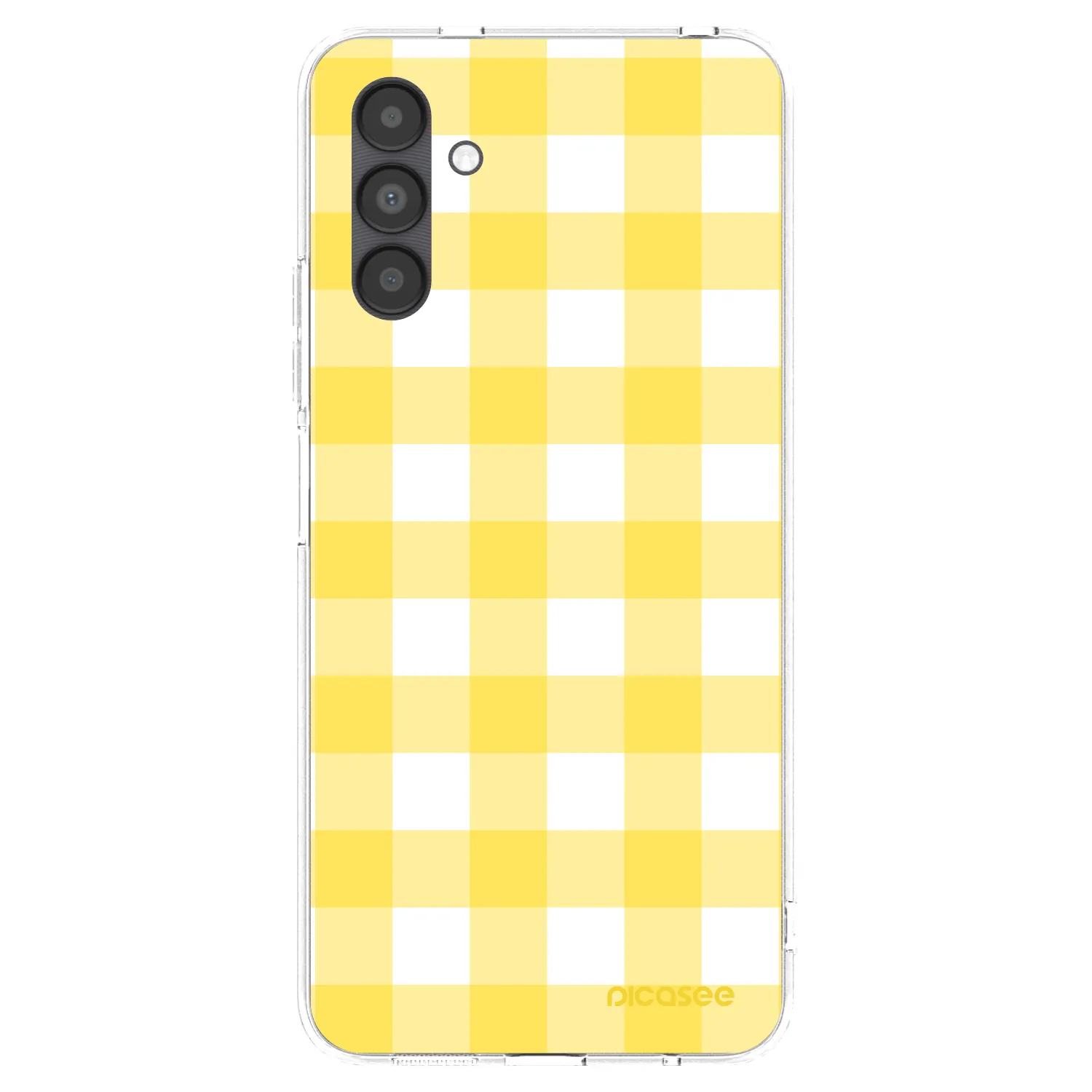 Picasee átlátszó szilikon tok az alábbi mobiltelefonokra Samsung Galaxy A04s A047F - Gride lemon