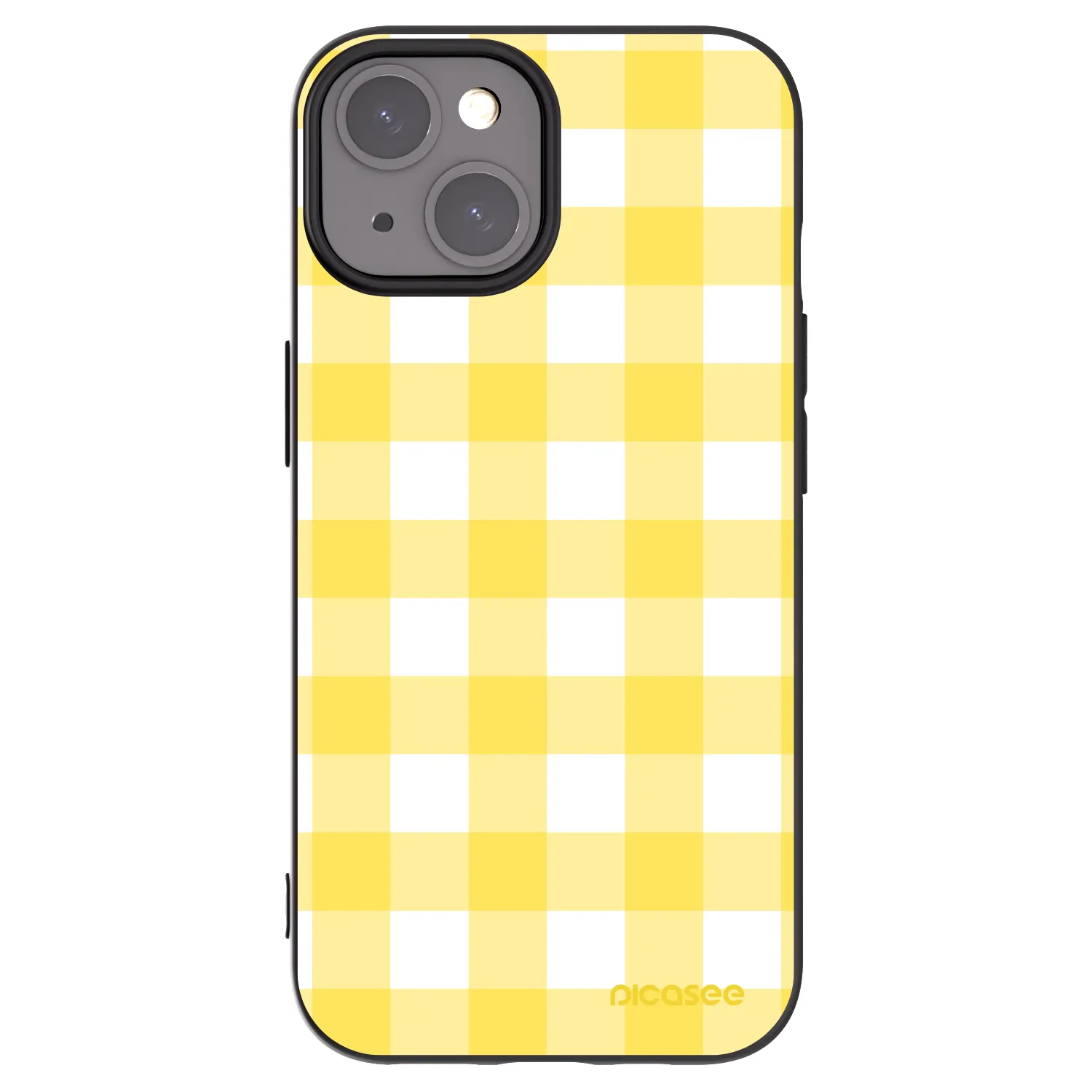 Picasee fekete szilikon tok az alábbi mobiltelefonokra Apple iPhone 15 - Gride lemon