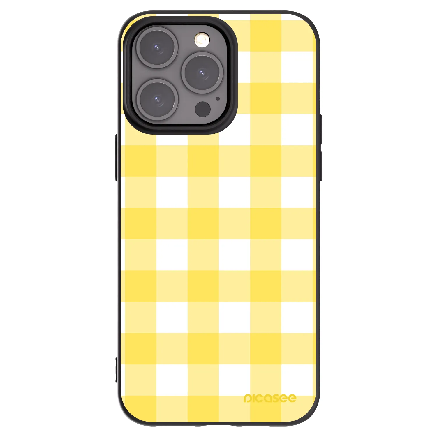 Picasee fekete szilikon tok az alábbi mobiltelefonokra Apple iPhone 15 Pro Max - Gride lemon