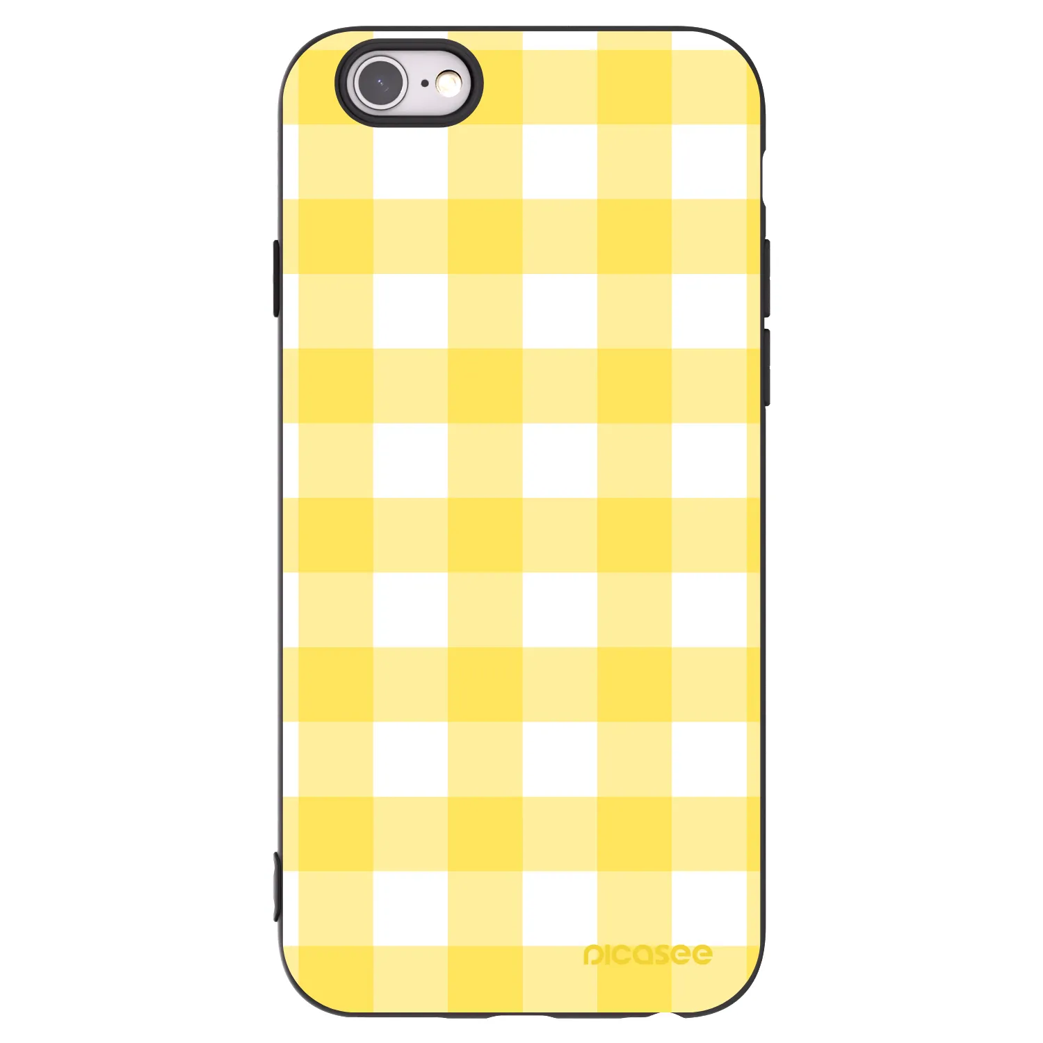 Picasee fekete szilikon tok az alábbi mobiltelefonokra Apple iPhone 6/6S - Gride lemon