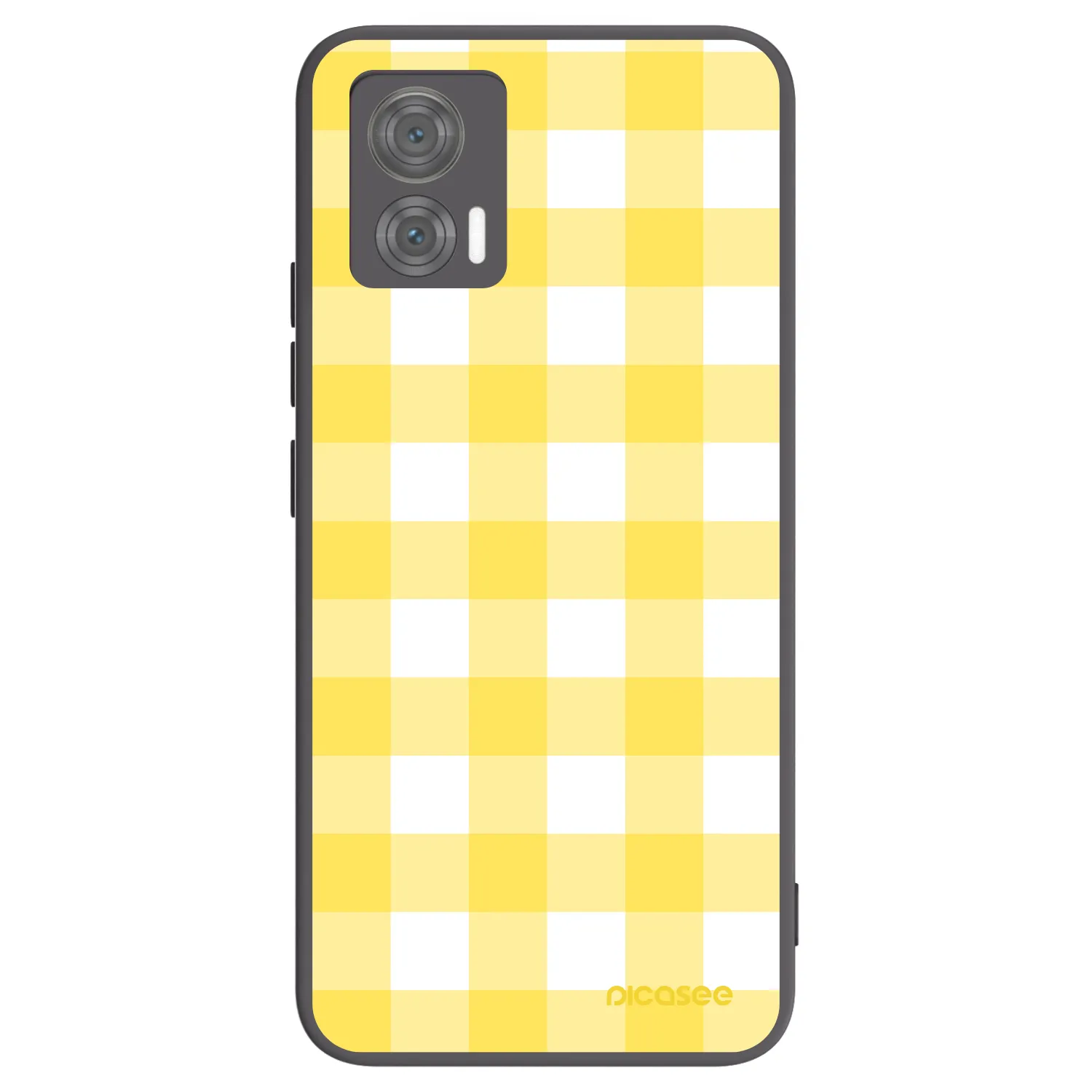 Picasee fekete szilikon tok az alábbi mobiltelefonokra Motorola Edge 30 Neo - Gride lemon