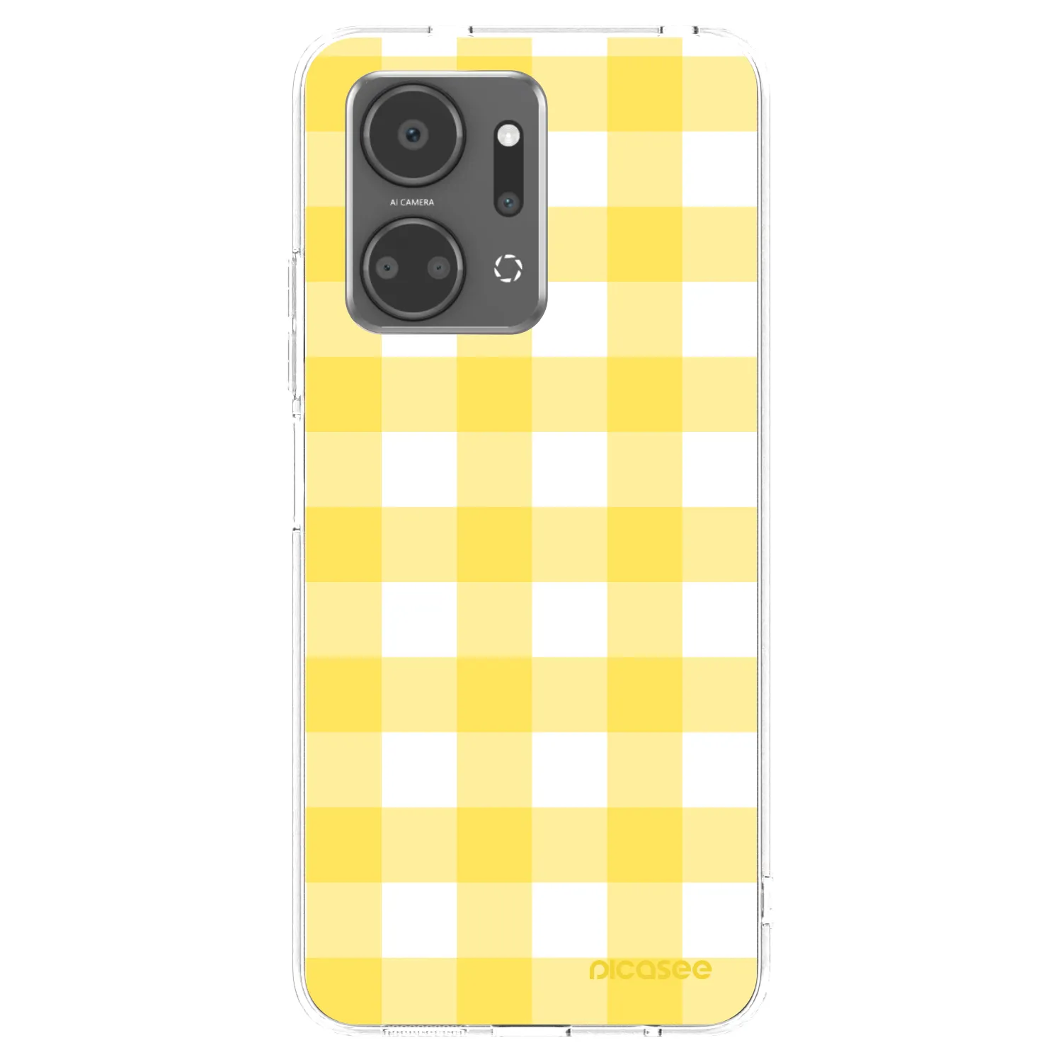 Picasee átlátszó szilikon tok az alábbi mobiltelefonokra Honor X7a - Gride lemon