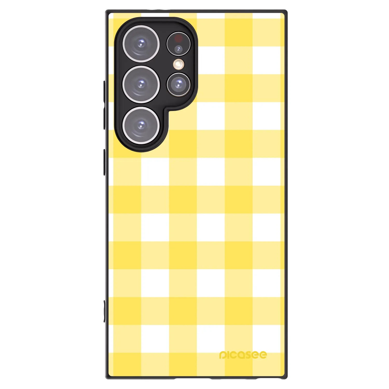 Picasee fekete szilikon tok az alábbi mobiltelefonokra Samsung Galaxy S24 Ultra S928B 5G - Gride lemon