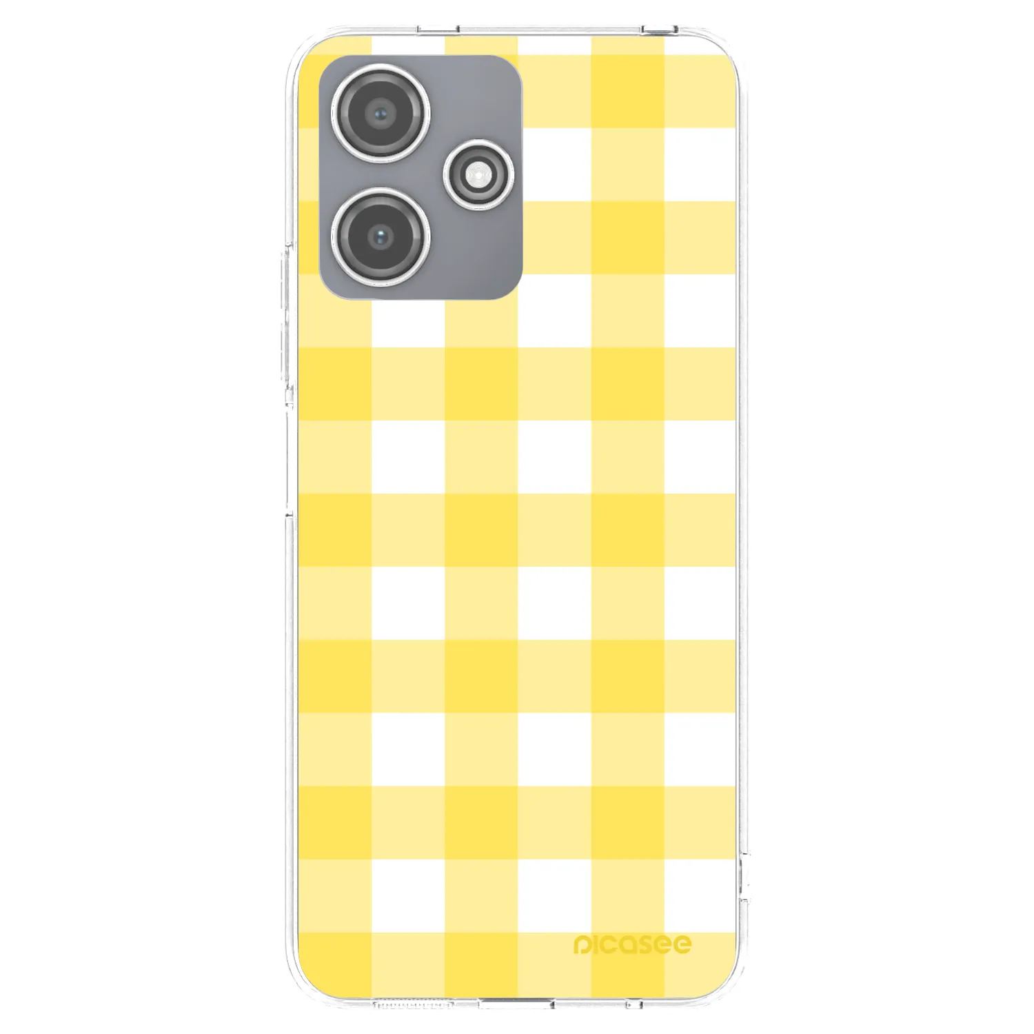 Picasee átlátszó szilikon tok az alábbi mobiltelefonokra Xiaomi Redmi 12 5G - Gride lemon