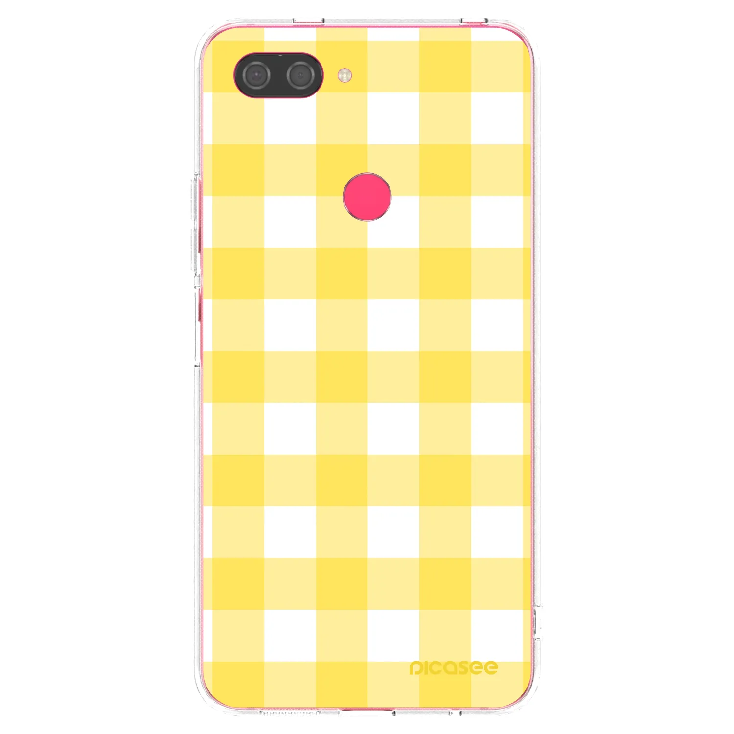 Picasee átlátszó szilikon tok az alábbi mobiltelefonokra Xiaomi Mi 8 Lite - Gride lemon