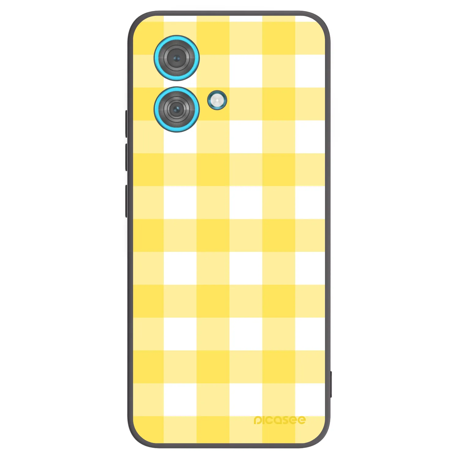 Picasee fekete szilikon tok az alábbi mobiltelefonokra Motorola Edge 40 Neo - Gride lemon