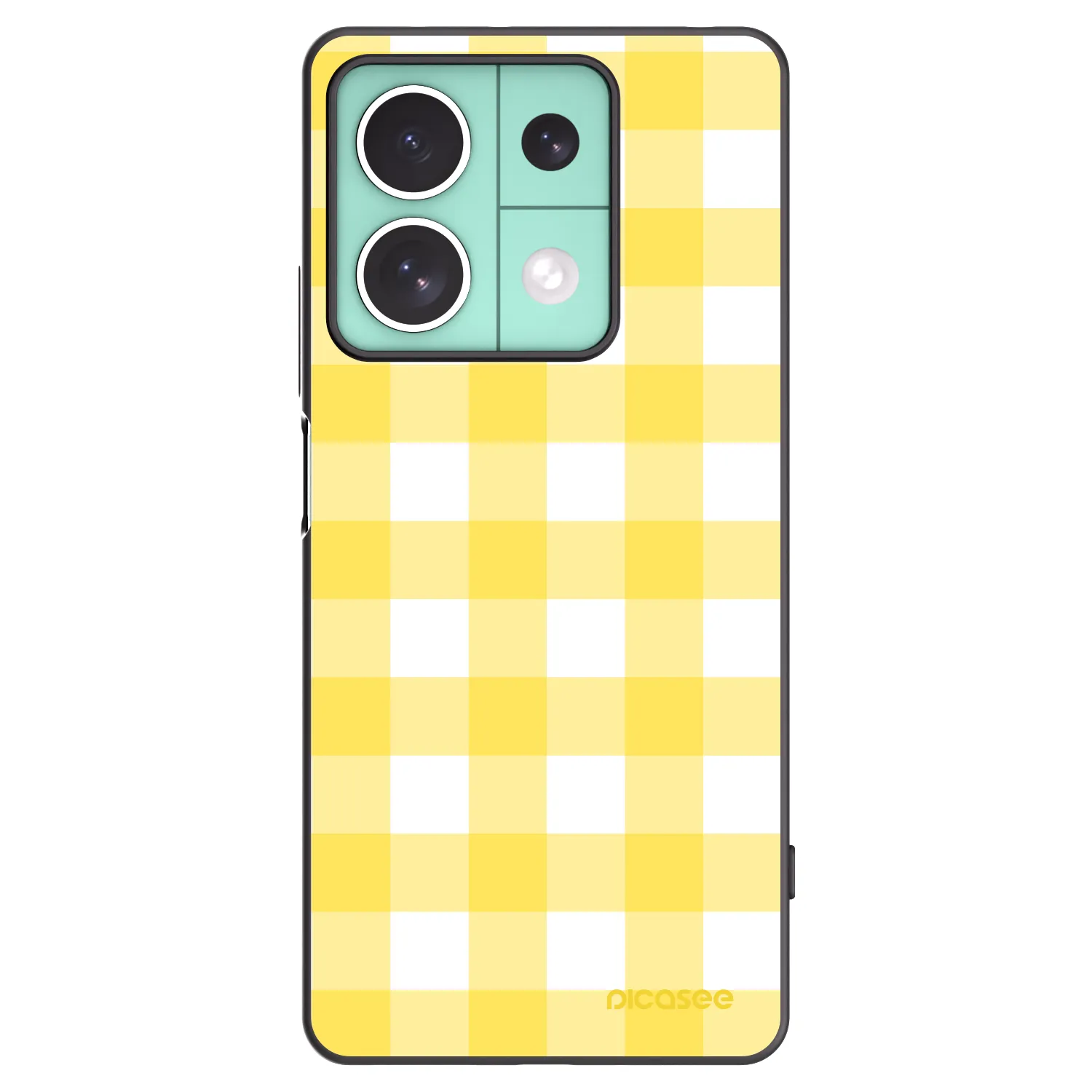 Picasee fekete szilikon tok az alábbi mobiltelefonokra Xiaomi Redmi Note 13 5G - Gride lemon