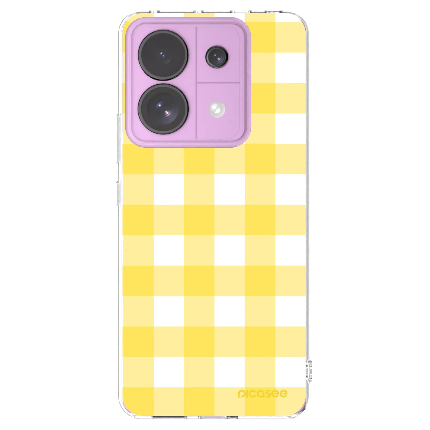 Picasee átlátszó szilikon tok az alábbi mobiltelefonokra Xiaomi Redmi Note 13 Pro 5G - Gride lemon