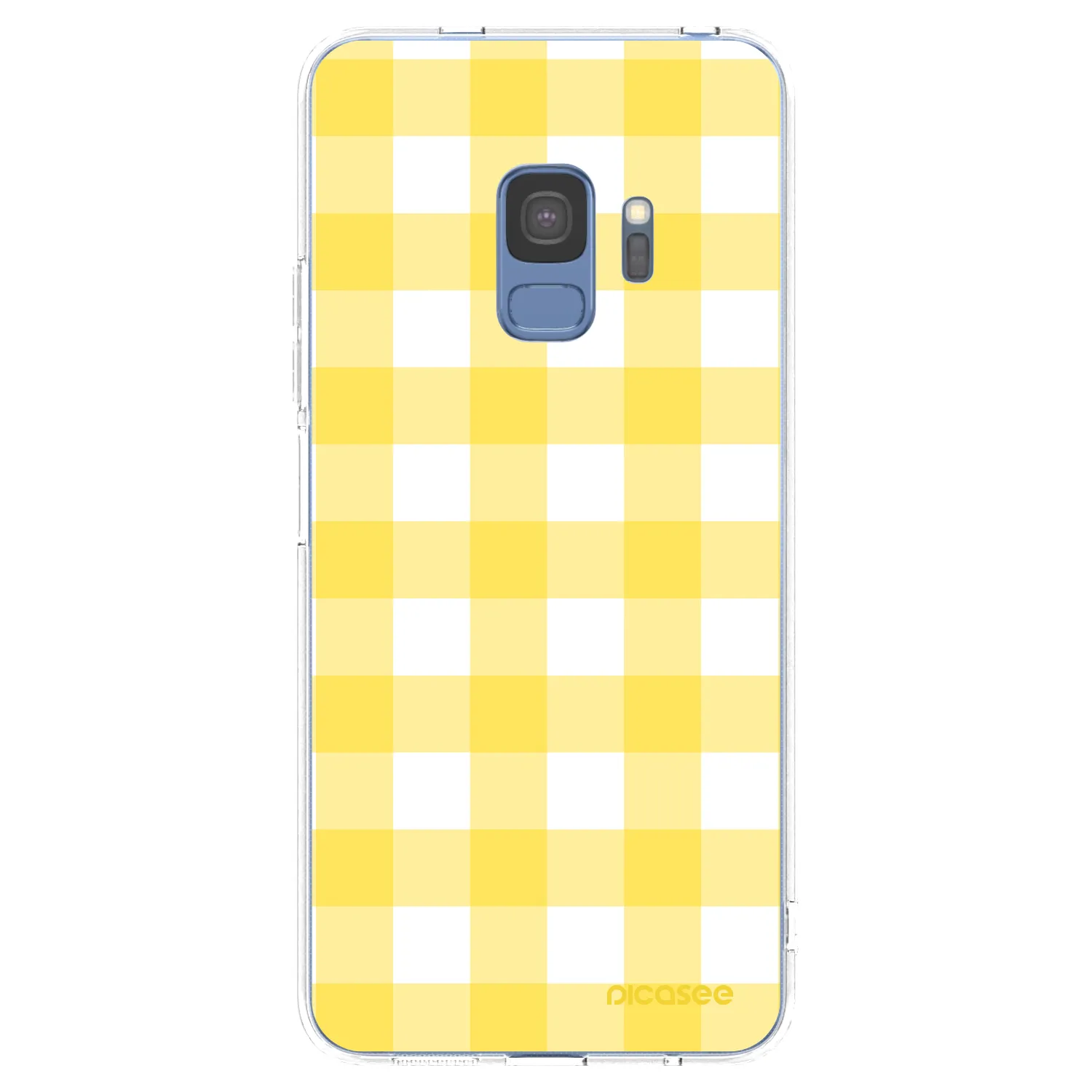 Picasee átlátszó szilikon tok az alábbi mobiltelefonokra Samsung Galaxy S9 G960F - Gride lemon