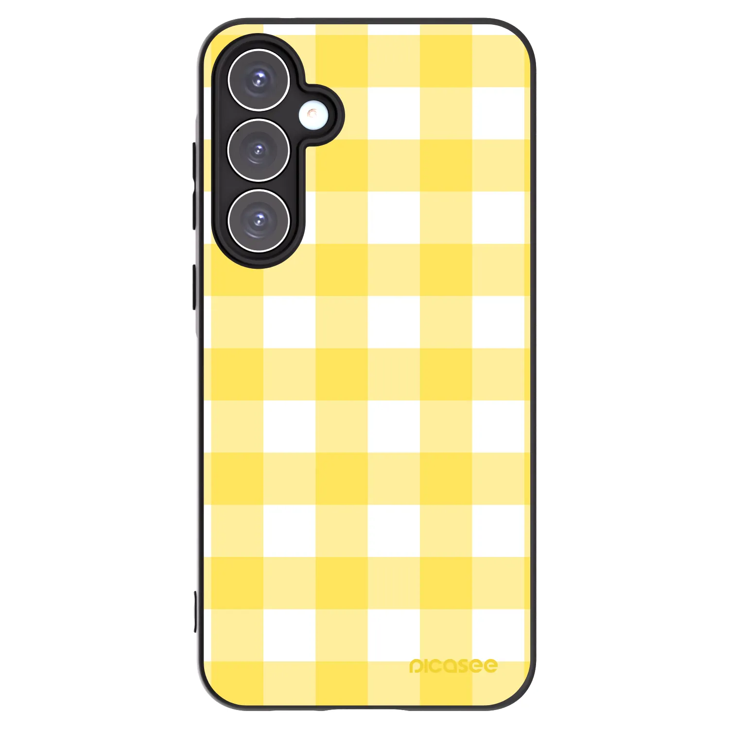 Picasee fekete szilikon tok az alábbi mobiltelefonokra Samsung Galaxy A55 5G A556B - Gride lemon