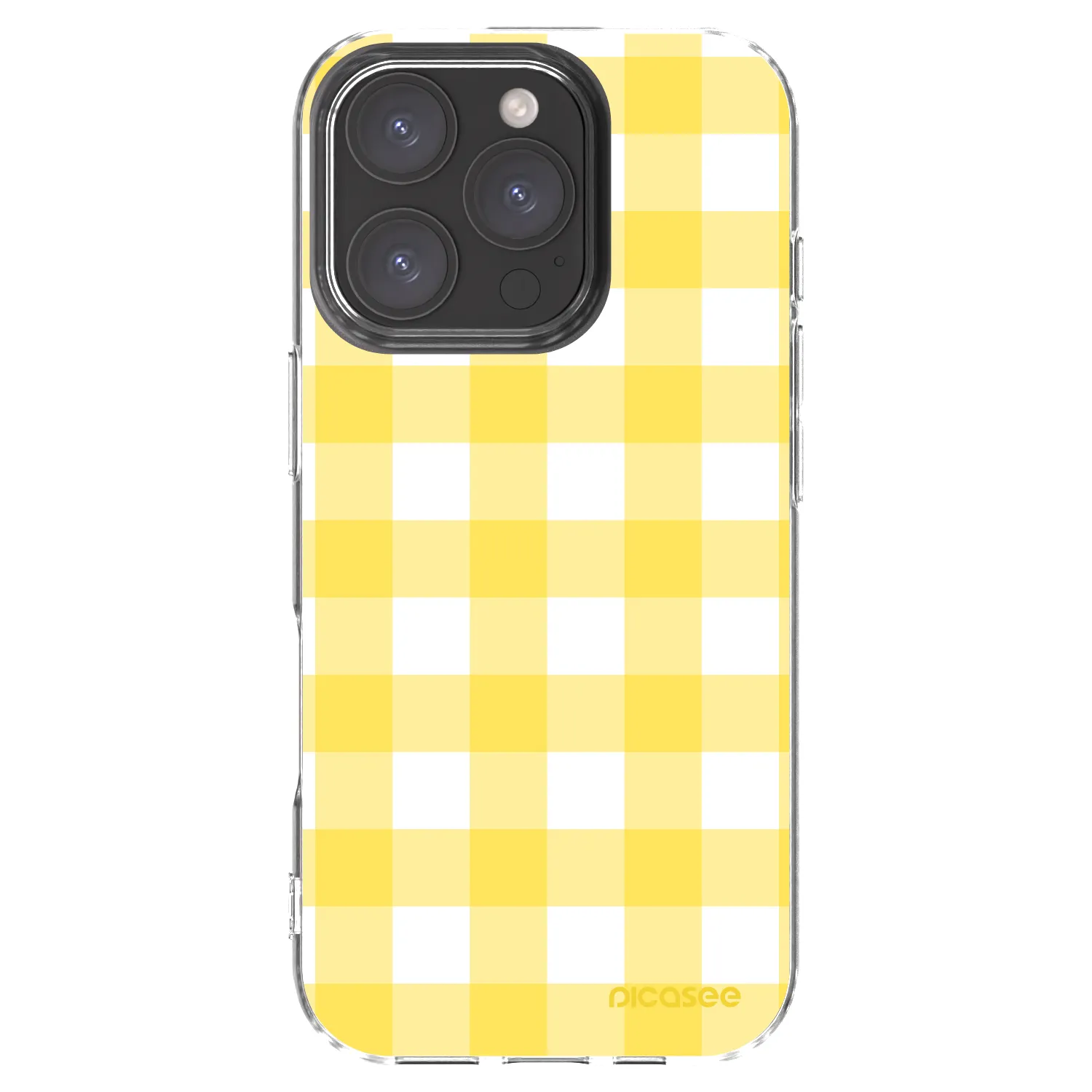 Picasee átlátszó szilikon tok az alábbi mobiltelefonokra Apple iPhone 16 Pro - Gride lemon