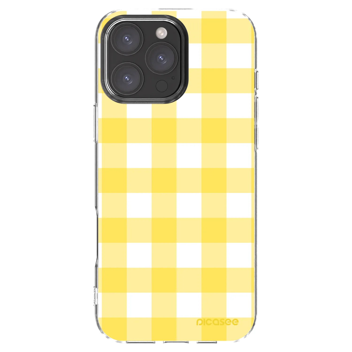 Picasee átlátszó szilikon tok az alábbi mobiltelefonokra Apple iPhone 16 Pro Max - Gride lemon