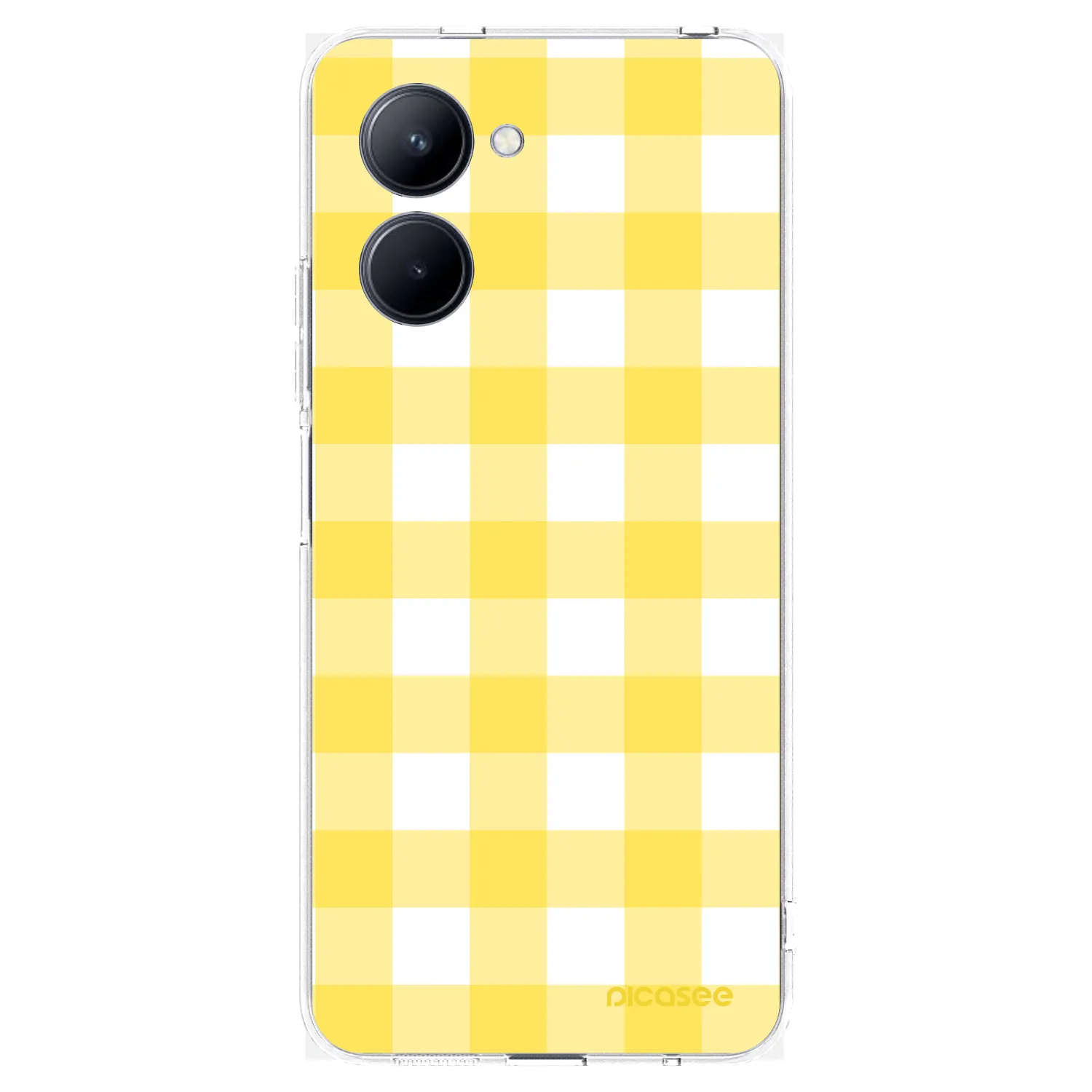 Picasee átlátszó szilikon tok az alábbi mobiltelefonokra Realme C33 (2023) - Gride lemon