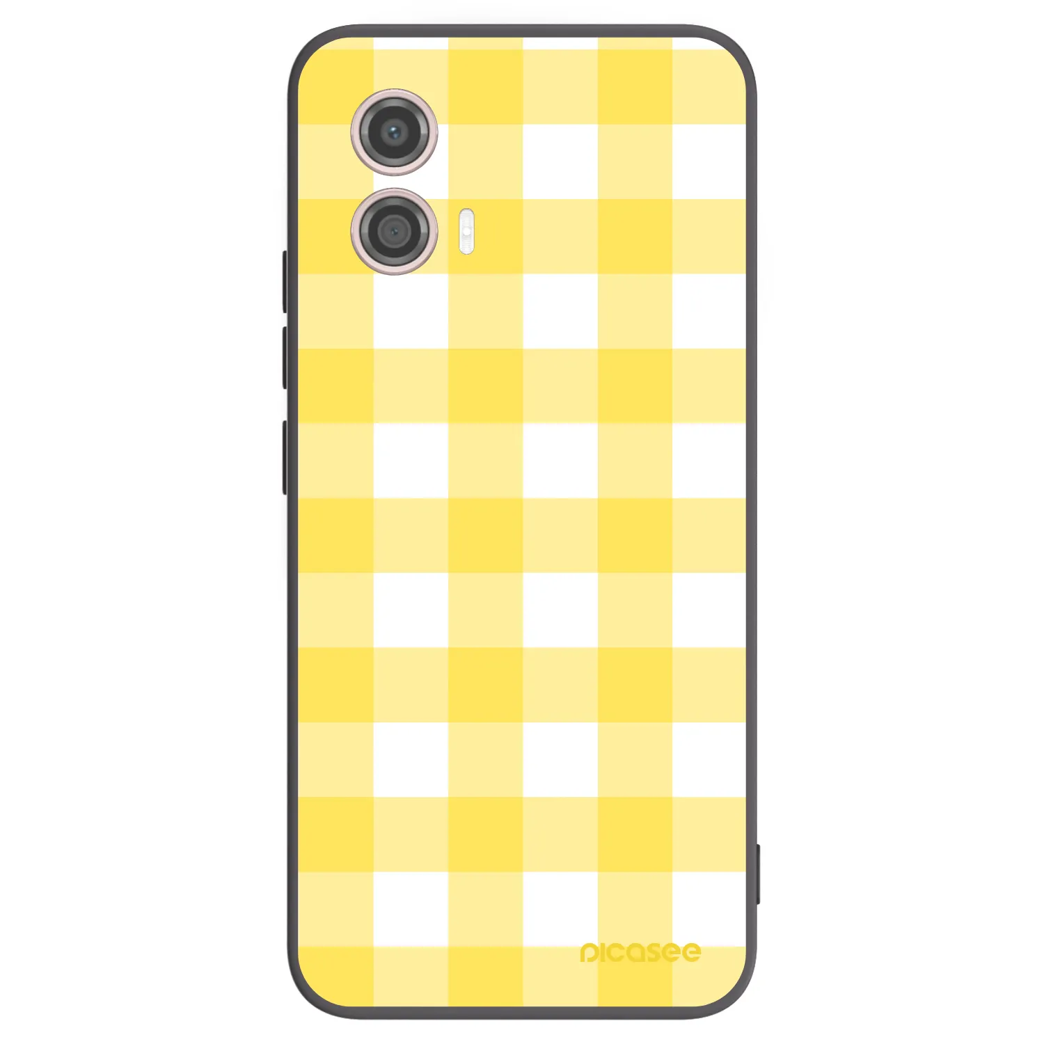 Picasee fekete szilikon tok az alábbi mobiltelefonokra Motorola Moto G53 5G - Gride lemon