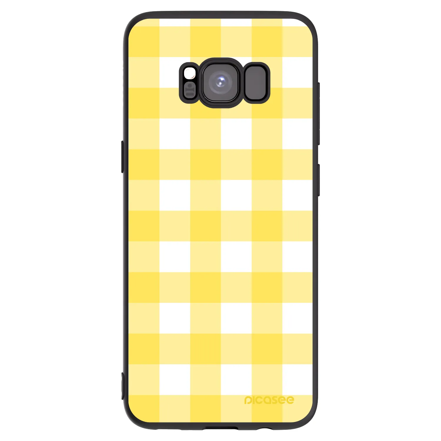 Picasee fekete szilikon tok az alábbi mobiltelefonokra Samsung Galaxy S8 G950F - Gride lemon