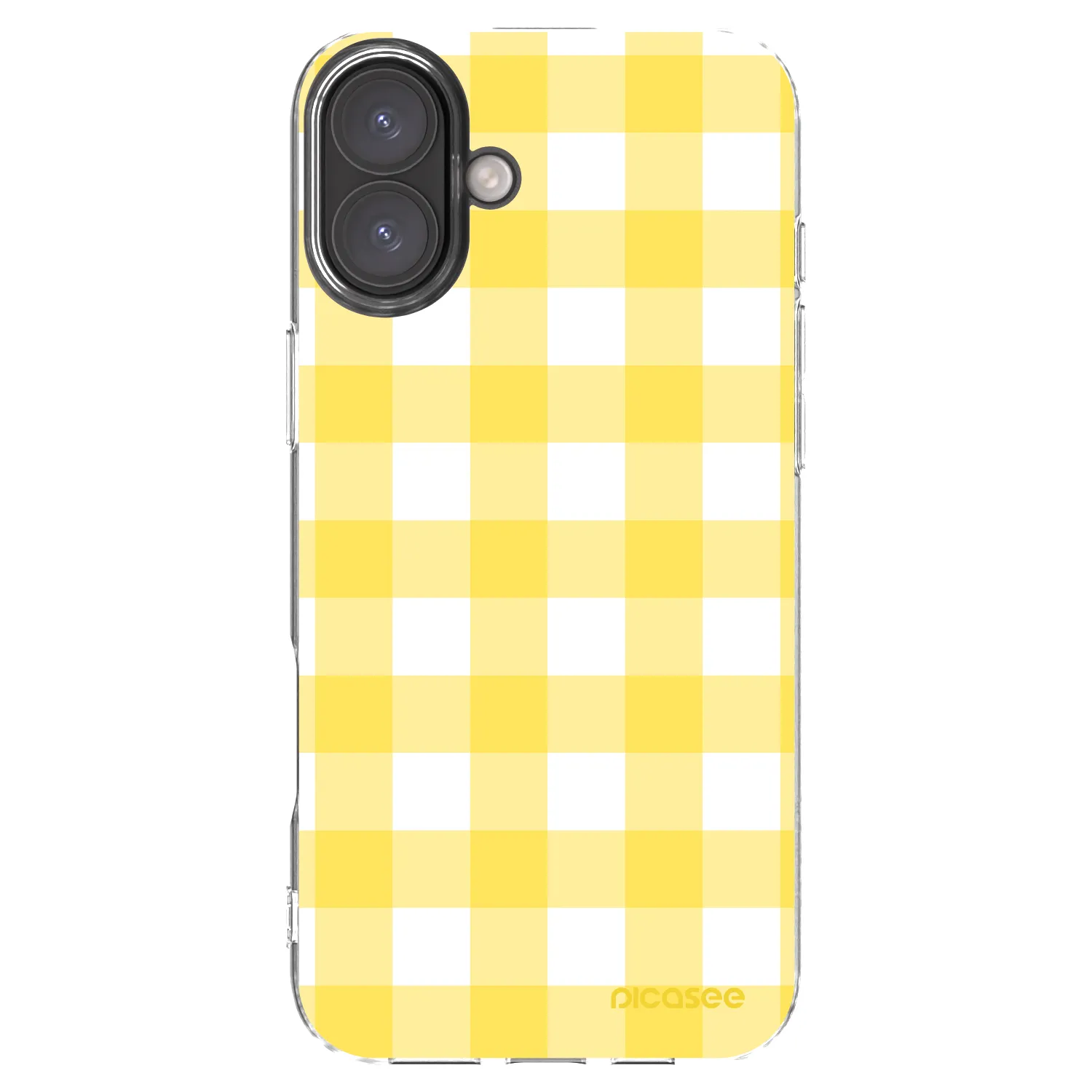 Picasee átlátszó szilikon tok az alábbi mobiltelefonokra Apple iPhone 16 Plus - Gride lemon