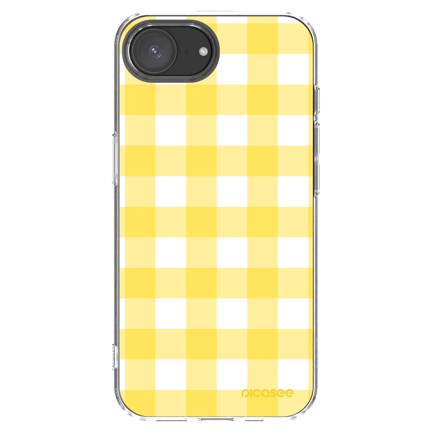 Picasee átlátszó szilikon tok az alábbi mobiltelefonokra Apple iPhone 16e - Gride lemon