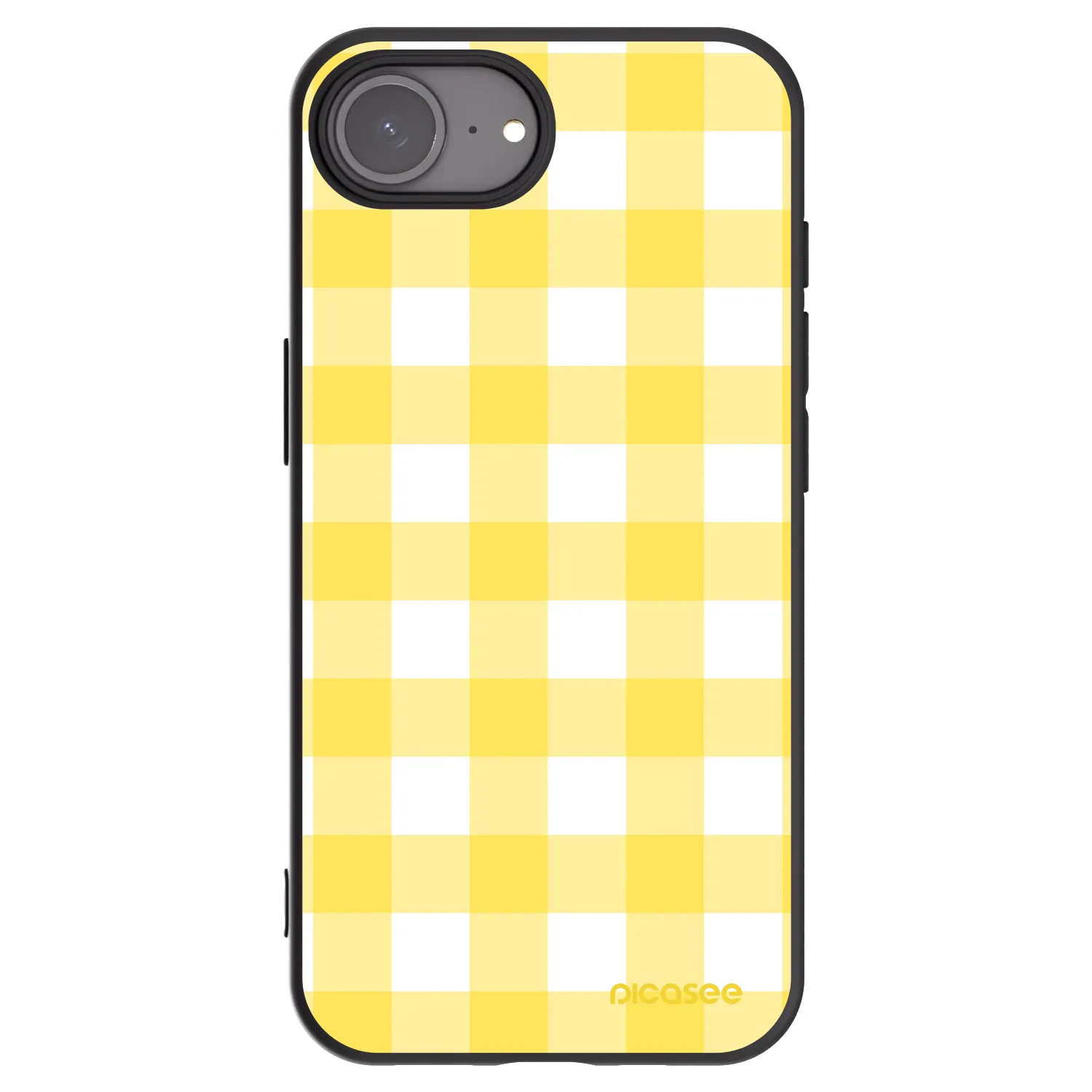 Picasee fekete szilikon tok az alábbi mobiltelefonokra Apple iPhone 16e - Gride lemon